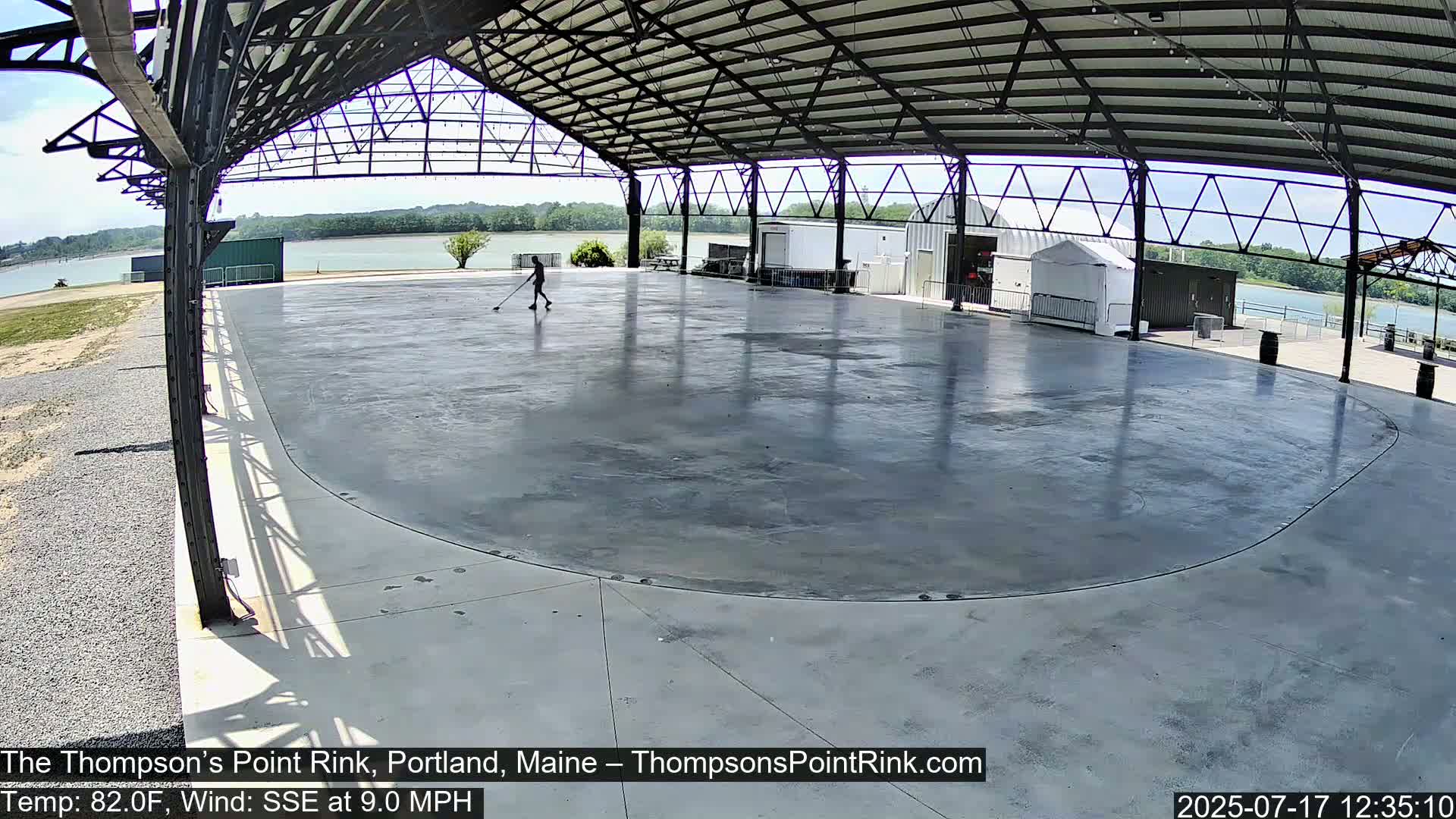 The Thompson’s Point Rink, Ice Skating Live Cam - Portland, Maine, USA