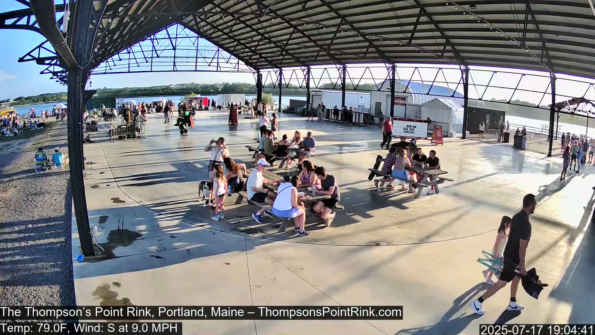 The Thompson’s Point Rink, Ice Skating Live Cam - Portland, Maine, USA