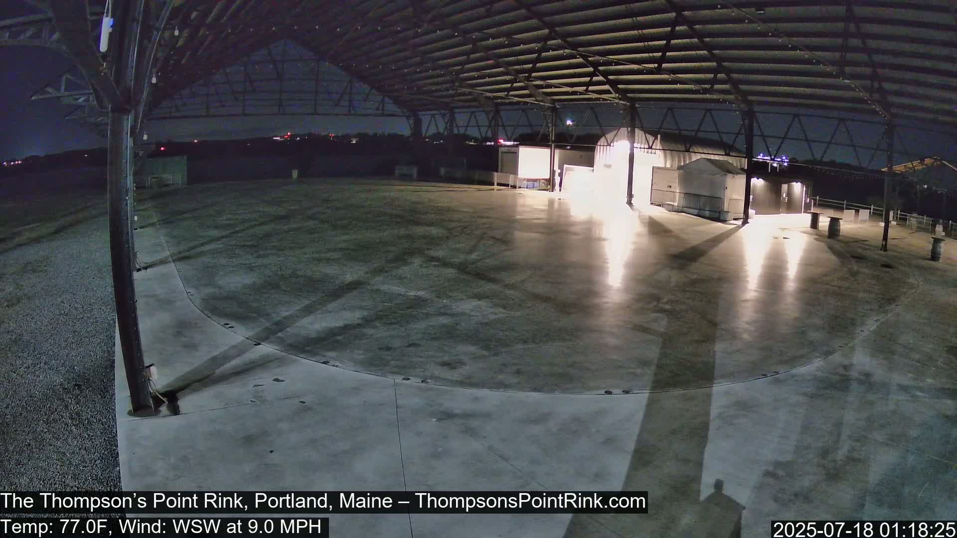 The Thompson’s Point Rink, Ice Skating Live Cam - Portland, Maine, USA