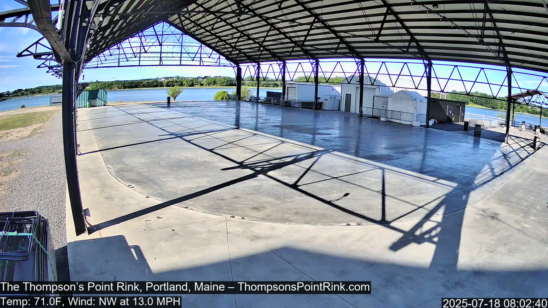 The Thompson’s Point Rink, Ice Skating Live Cam - Portland, Maine, USA