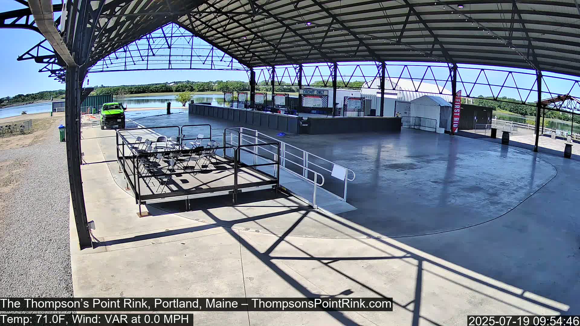The Thompson’s Point Rink, Ice Skating Live Cam - Portland, Maine, USA