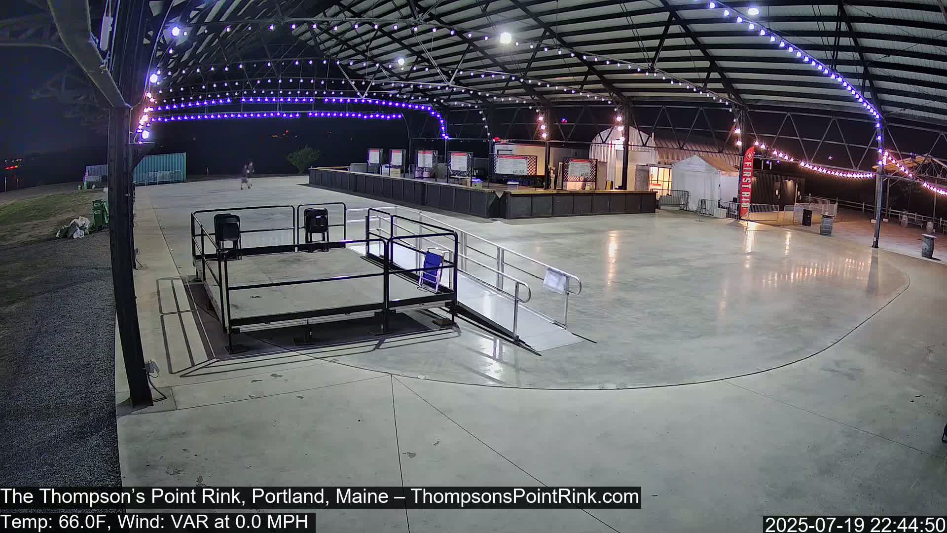 The Thompson’s Point Rink, Ice Skating Live Cam - Portland, Maine, USA