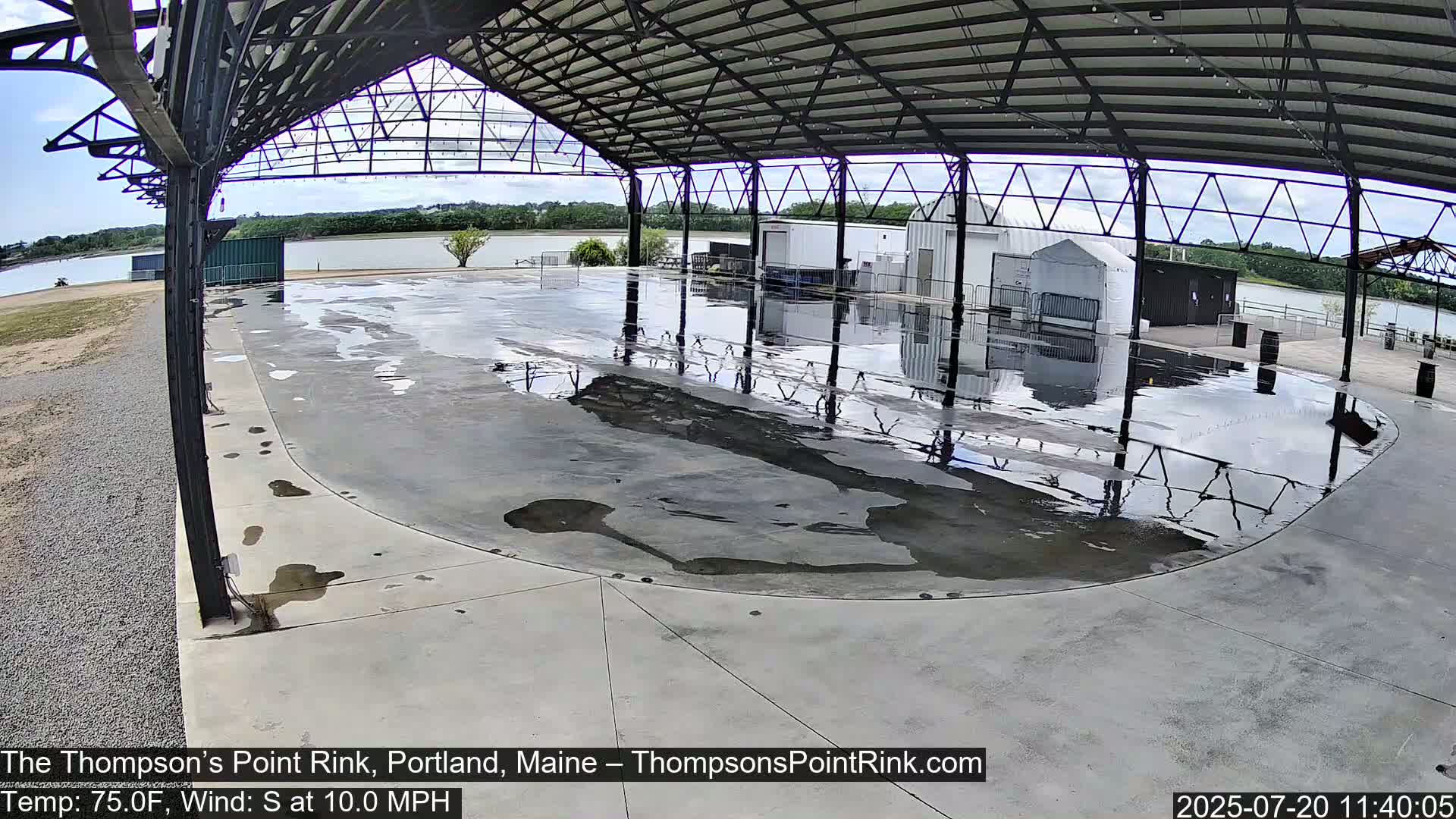 The Thompson’s Point Rink, Ice Skating Live Cam - Portland, Maine, USA