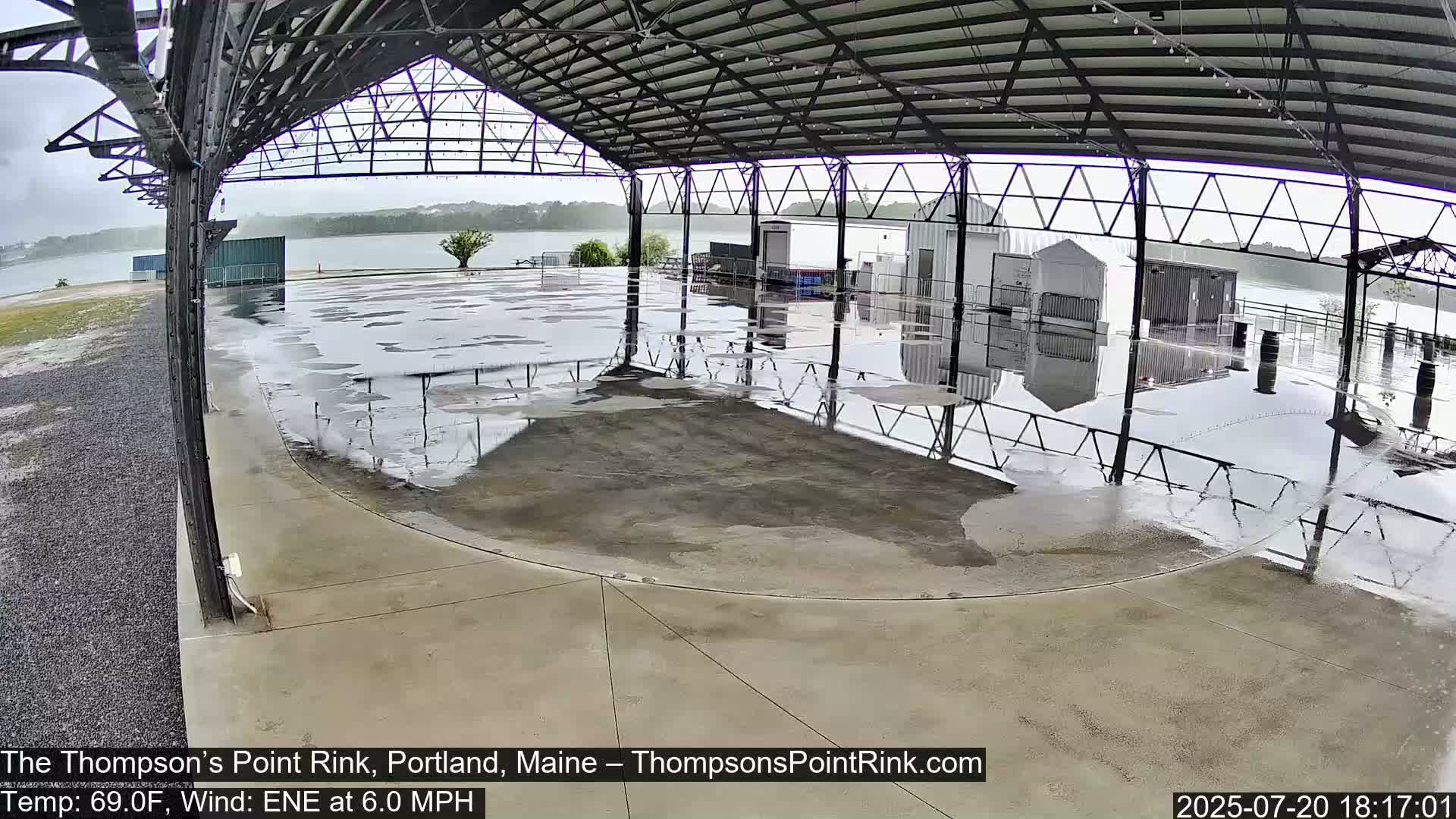 The Thompson’s Point Rink, Ice Skating Live Cam - Portland, Maine, USA