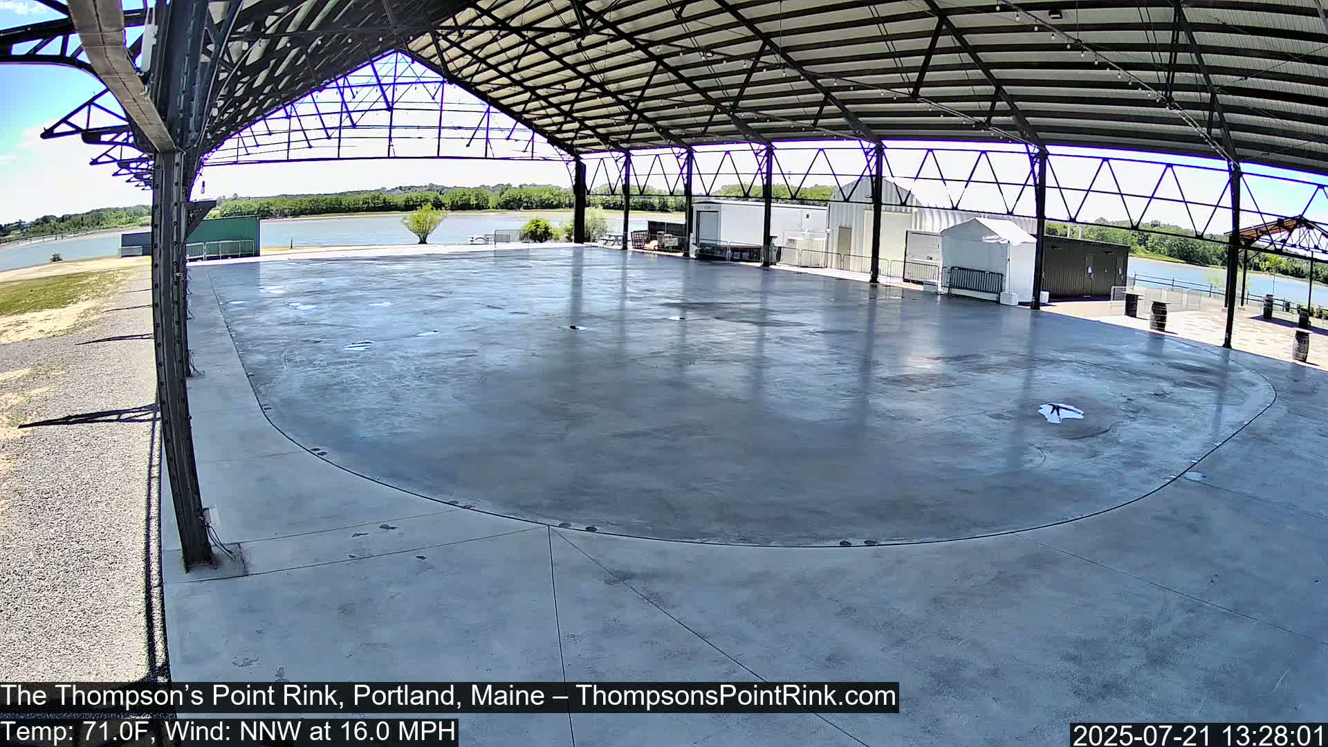 The Thompson’s Point Rink, Ice Skating Live Cam - Portland, Maine, USA