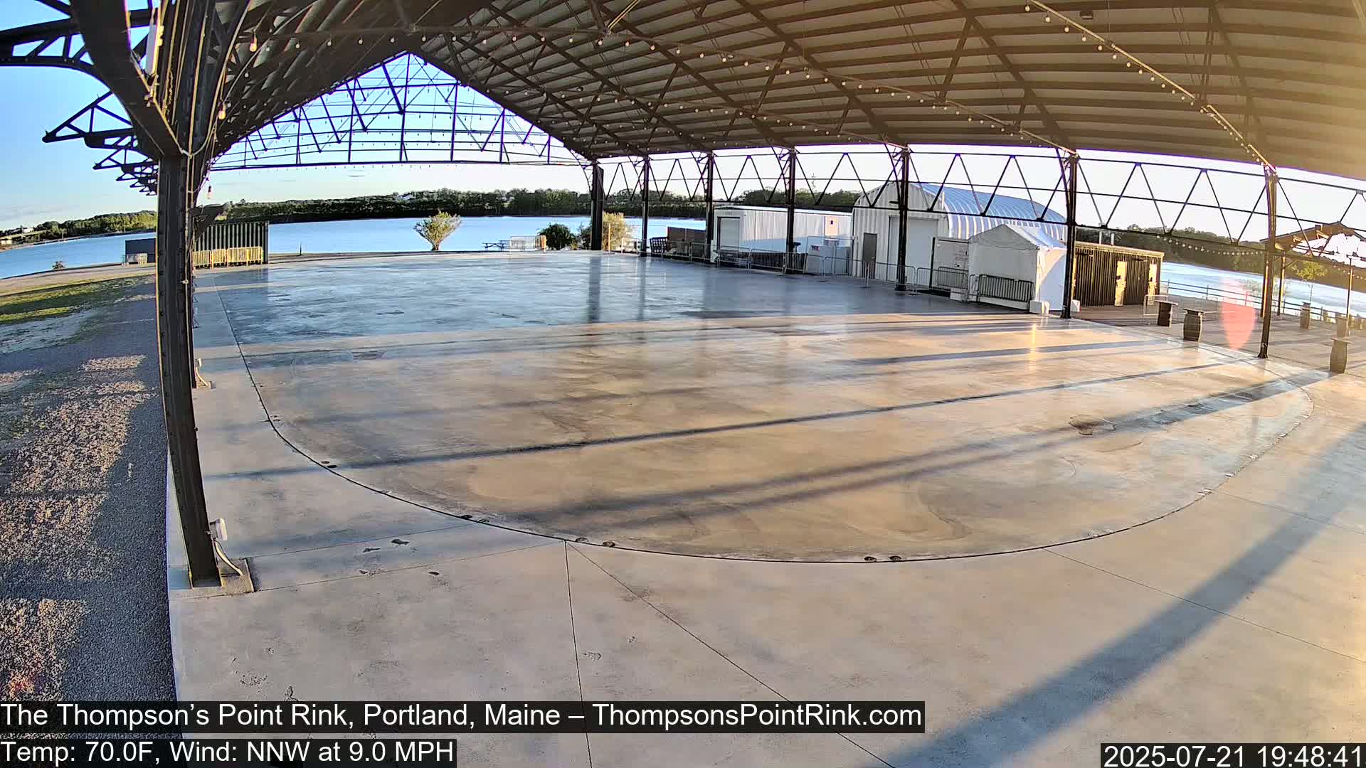 The Thompson’s Point Rink, Ice Skating Live Cam - Portland, Maine, USA