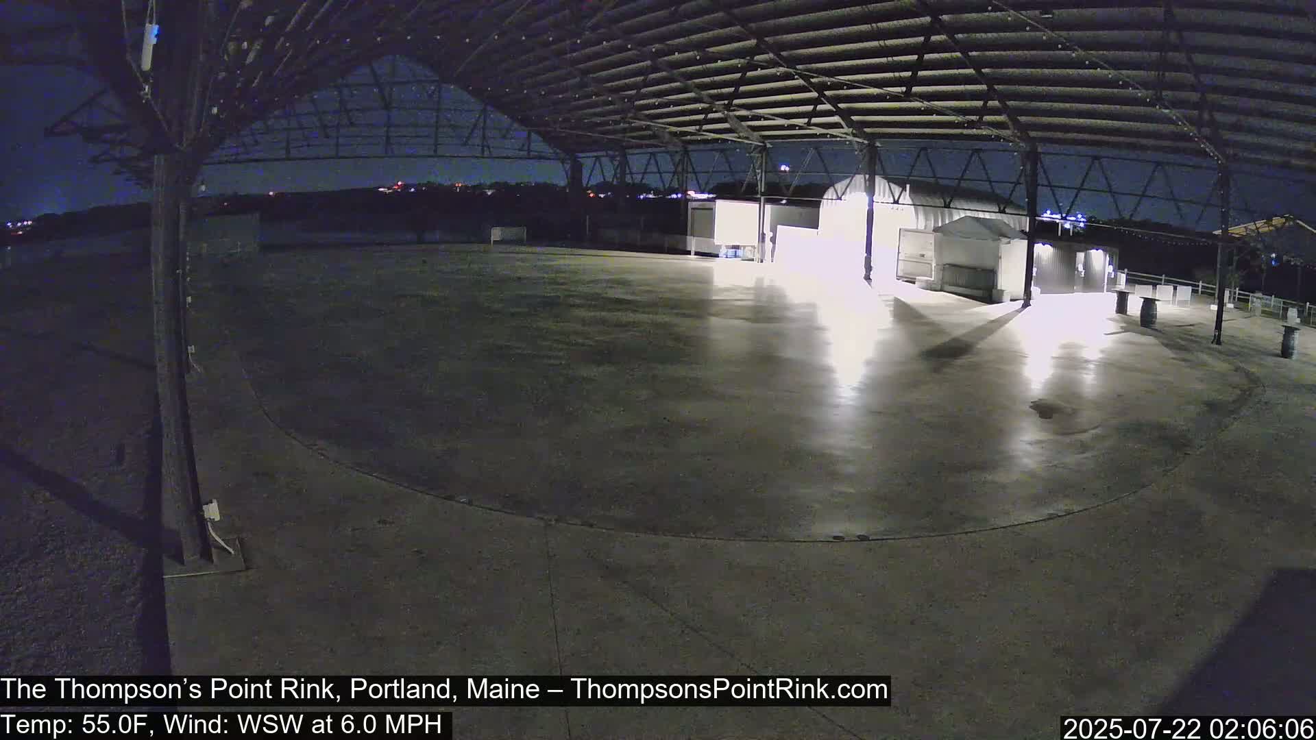 The Thompson’s Point Rink, Ice Skating Live Cam - Portland, Maine, USA
