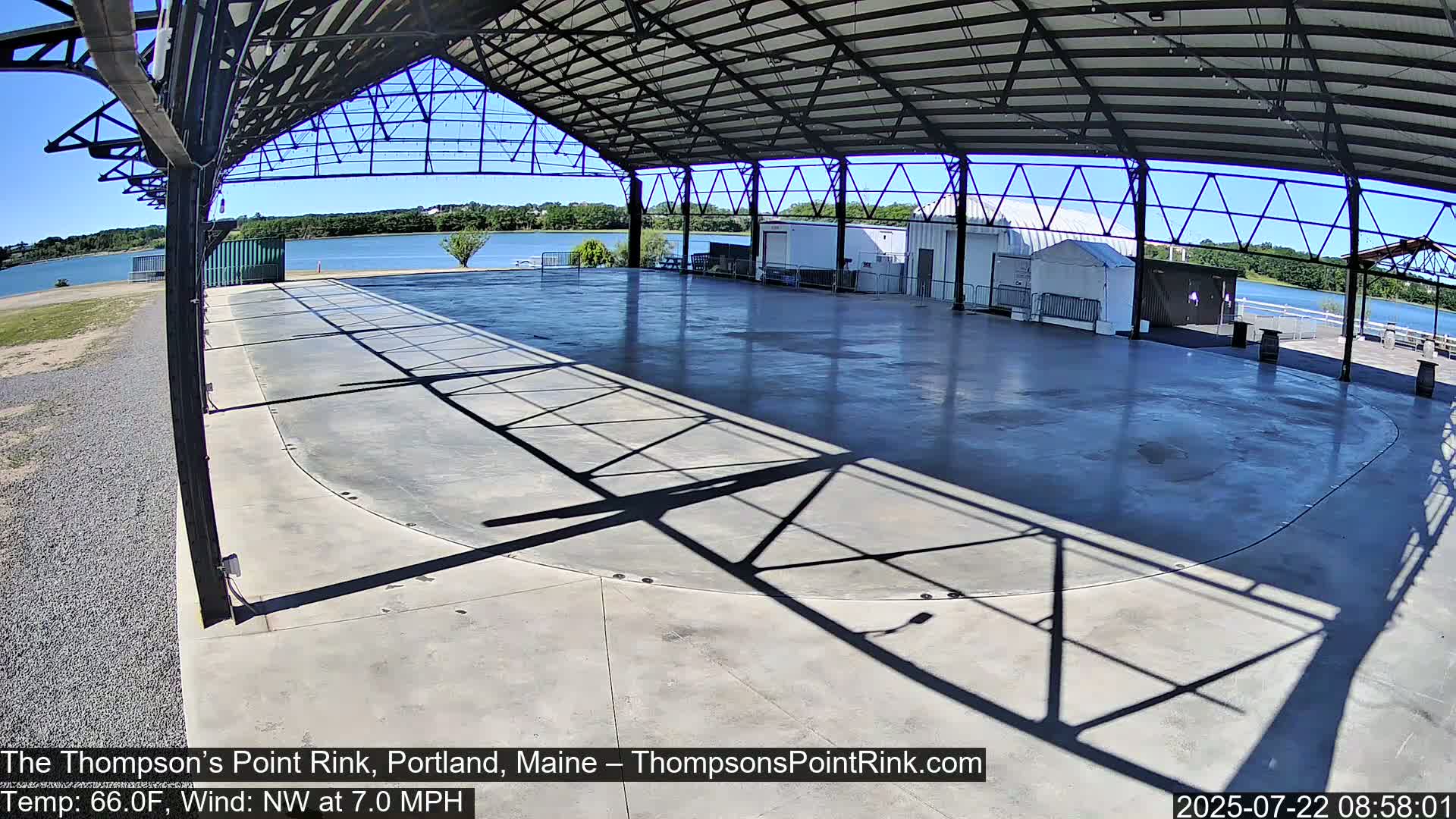The Thompson’s Point Rink, Ice Skating Live Cam - Portland, Maine, USA