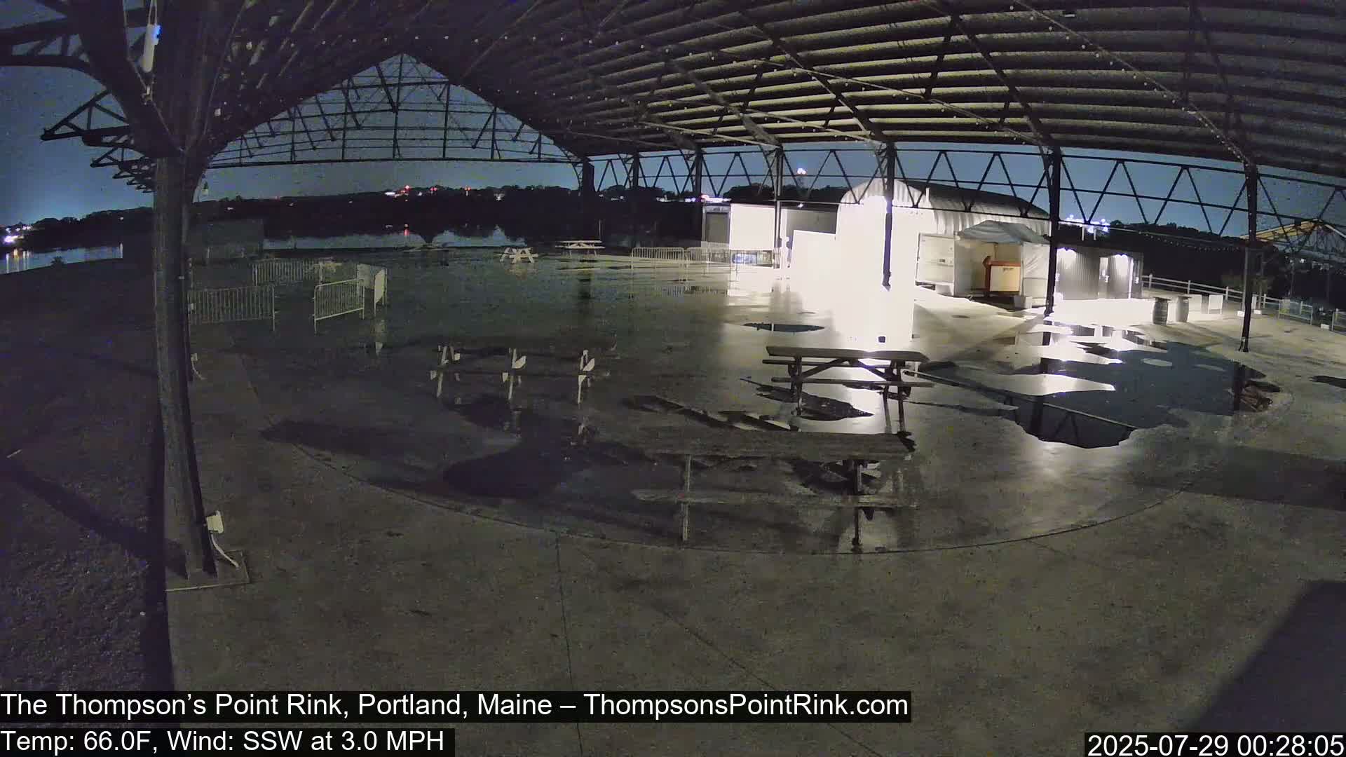 The Thompson’s Point Rink, Ice Skating Live Cam - Portland, Maine, USA