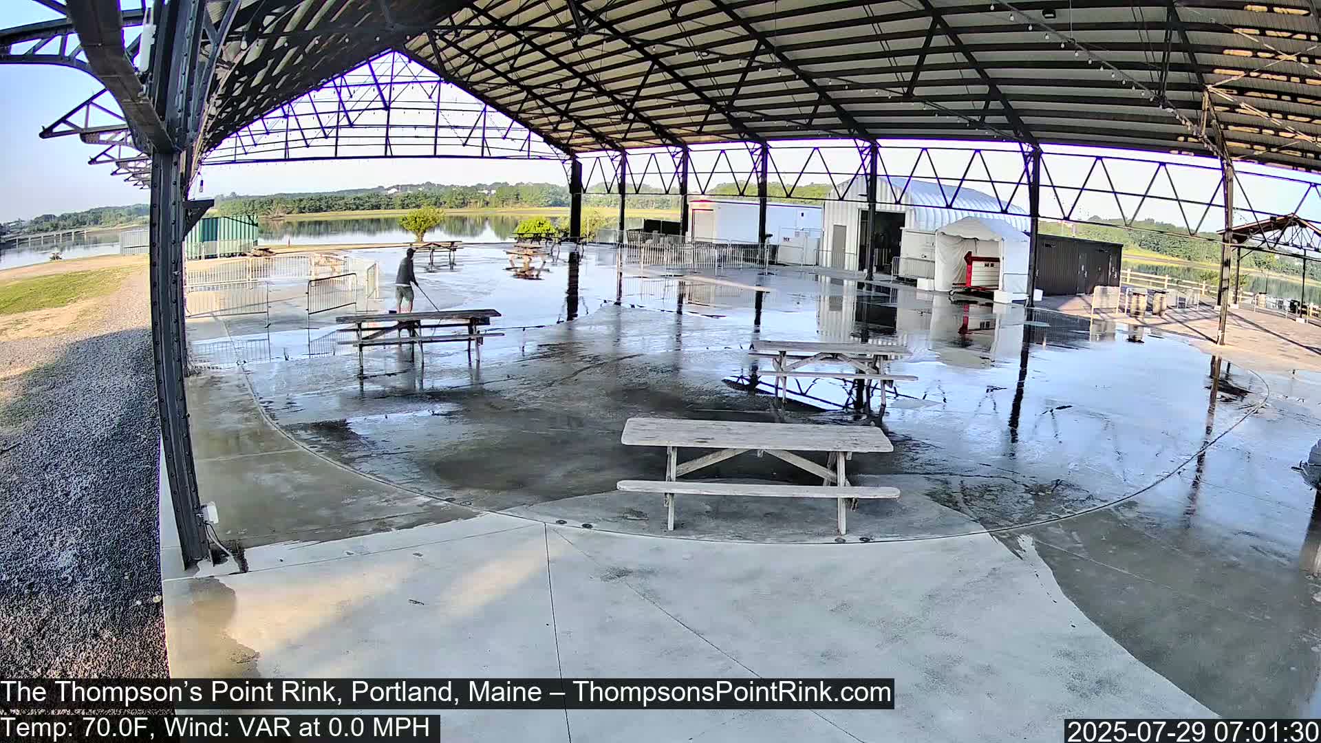 The Thompson’s Point Rink, Ice Skating Live Cam - Portland, Maine, USA