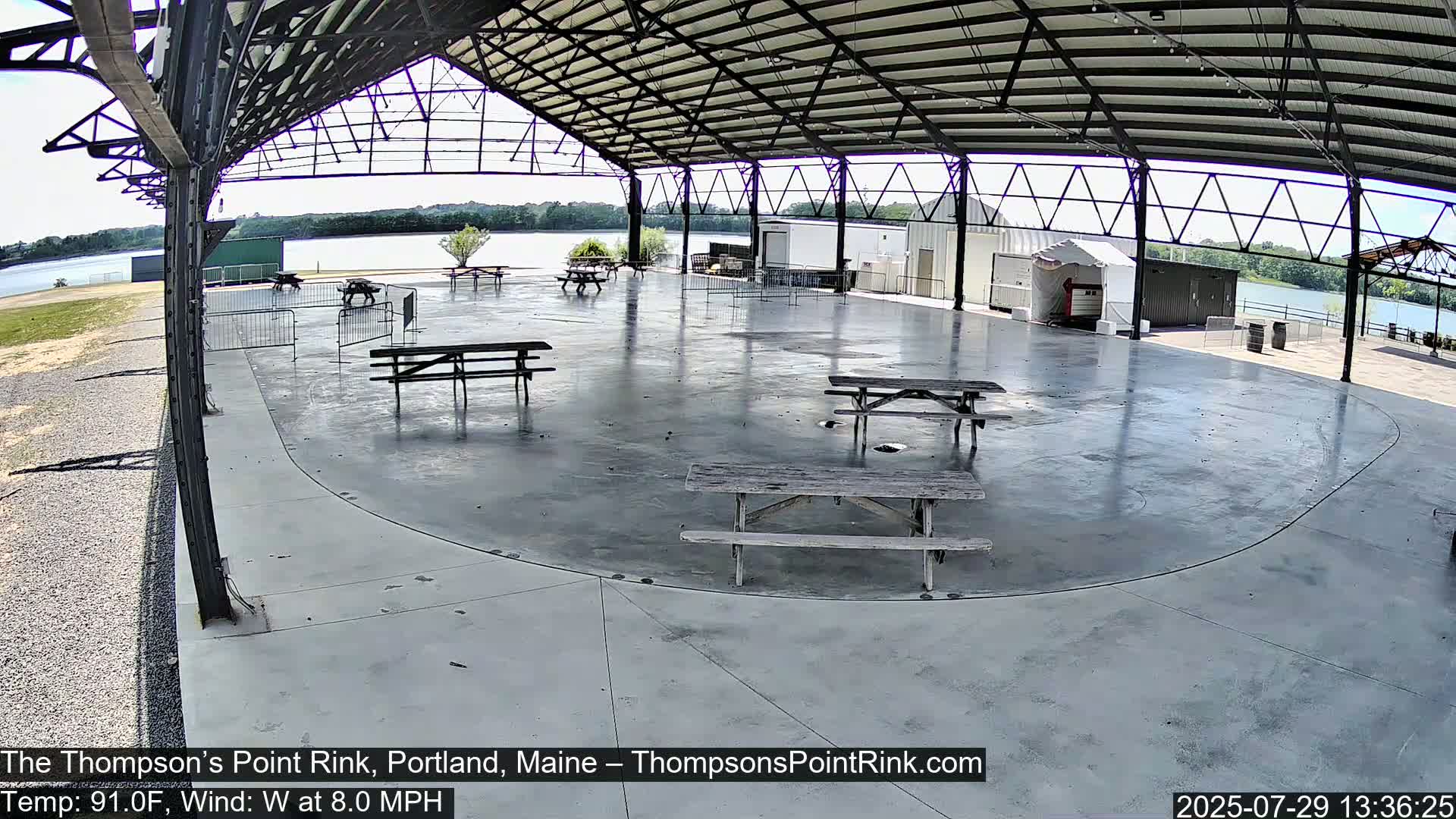 The Thompson’s Point Rink, Ice Skating Live Cam - Portland, Maine, USA
