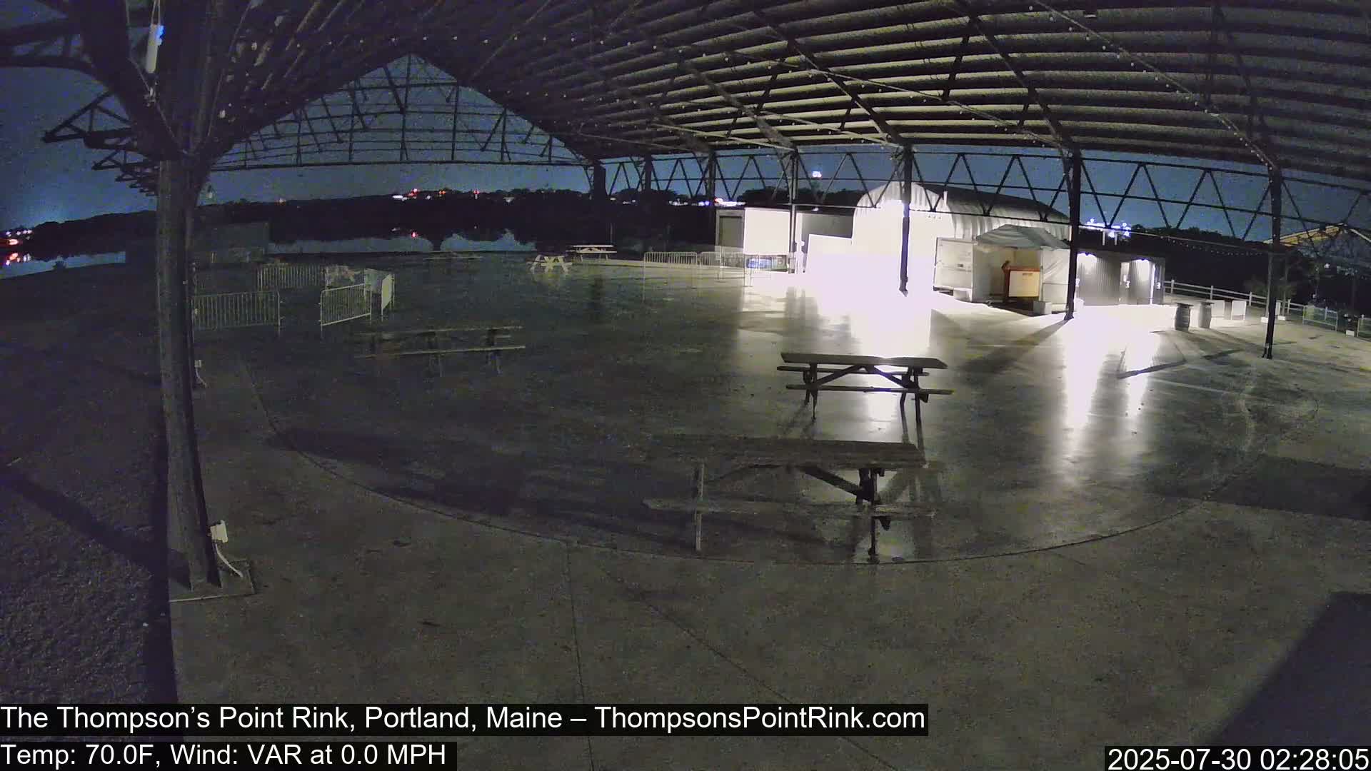 The Thompson’s Point Rink, Ice Skating Live Cam - Portland, Maine, USA