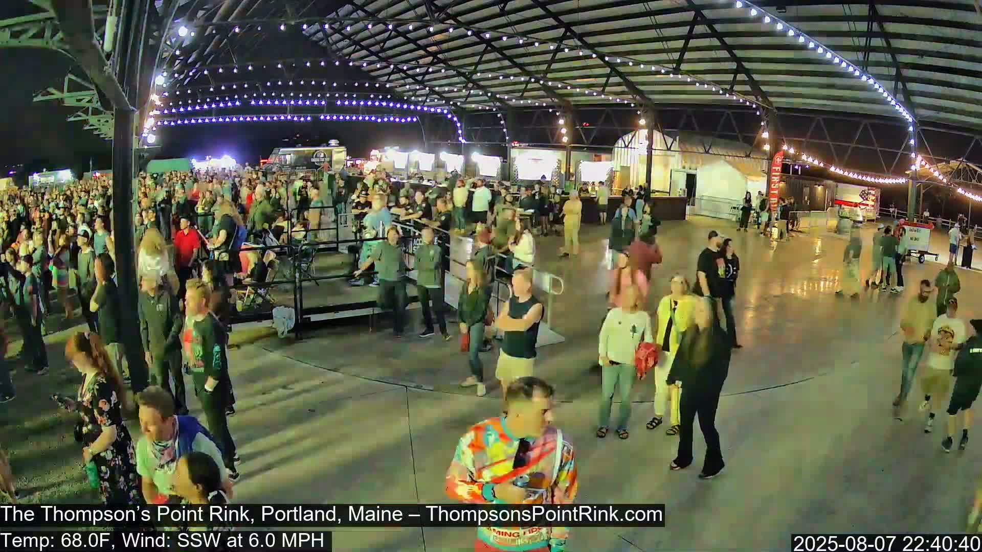 The Thompson’s Point Rink, Ice Skating Live Cam - Portland, Maine, USA