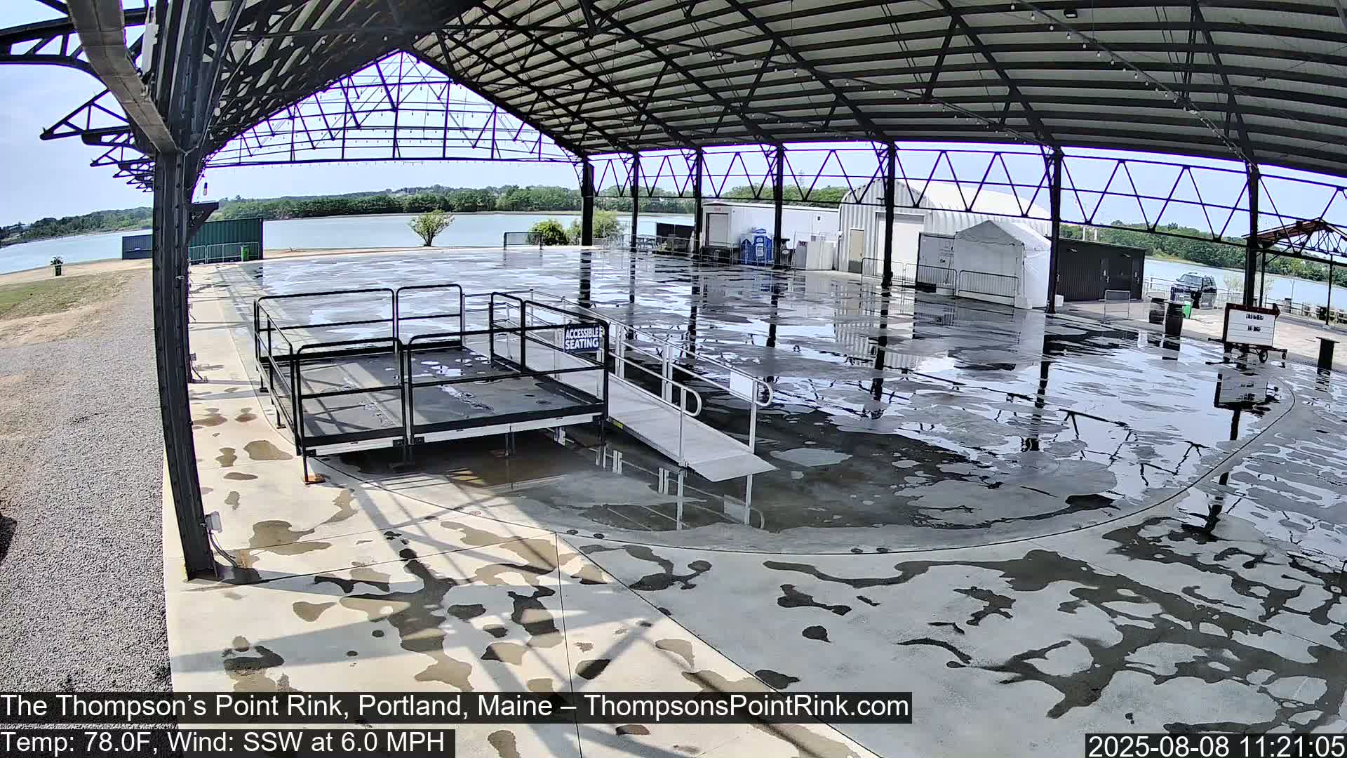The Thompson’s Point Rink, Ice Skating Live Cam - Portland, Maine, USA