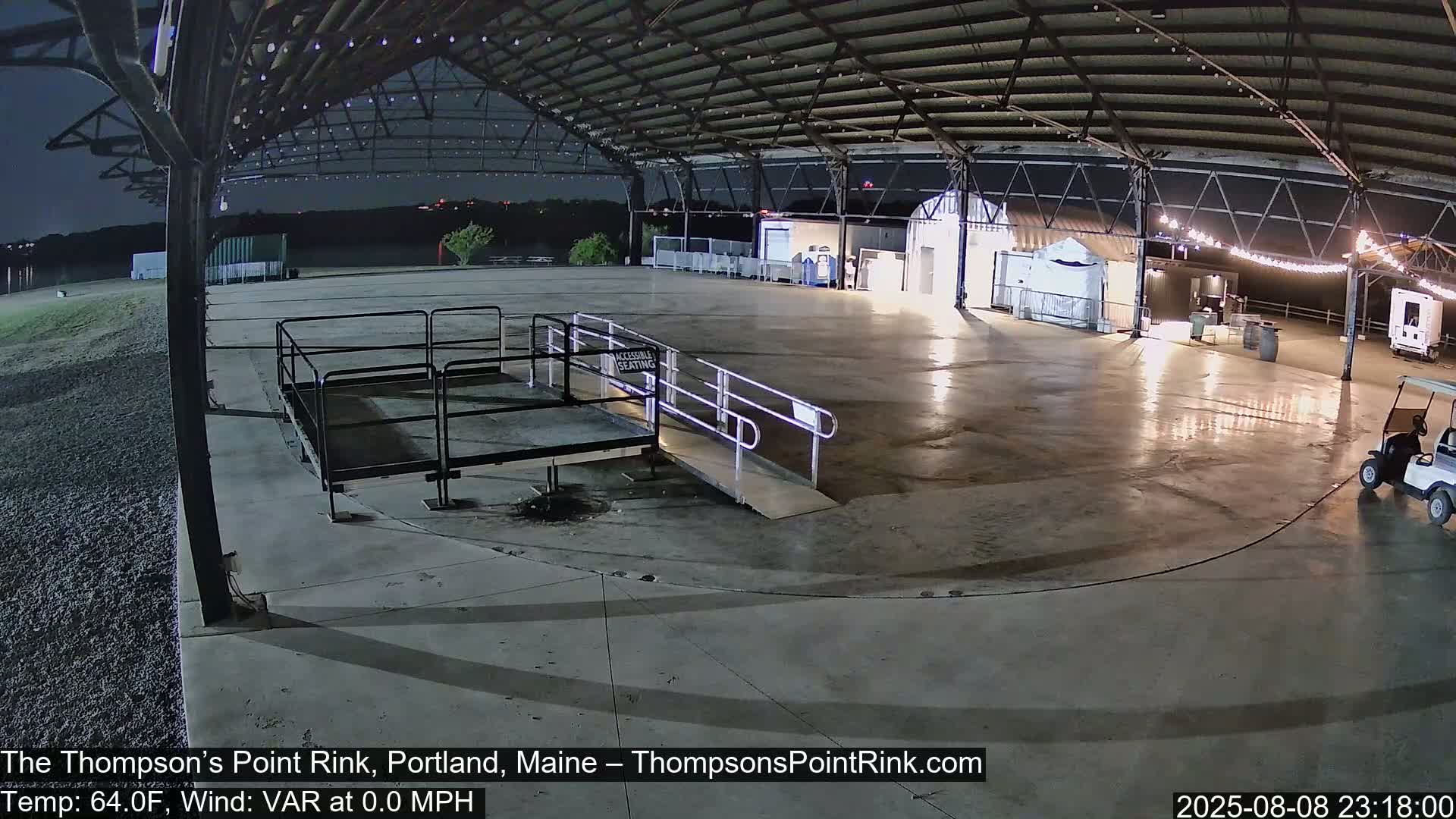 The Thompson’s Point Rink, Ice Skating Live Cam - Portland, Maine, USA