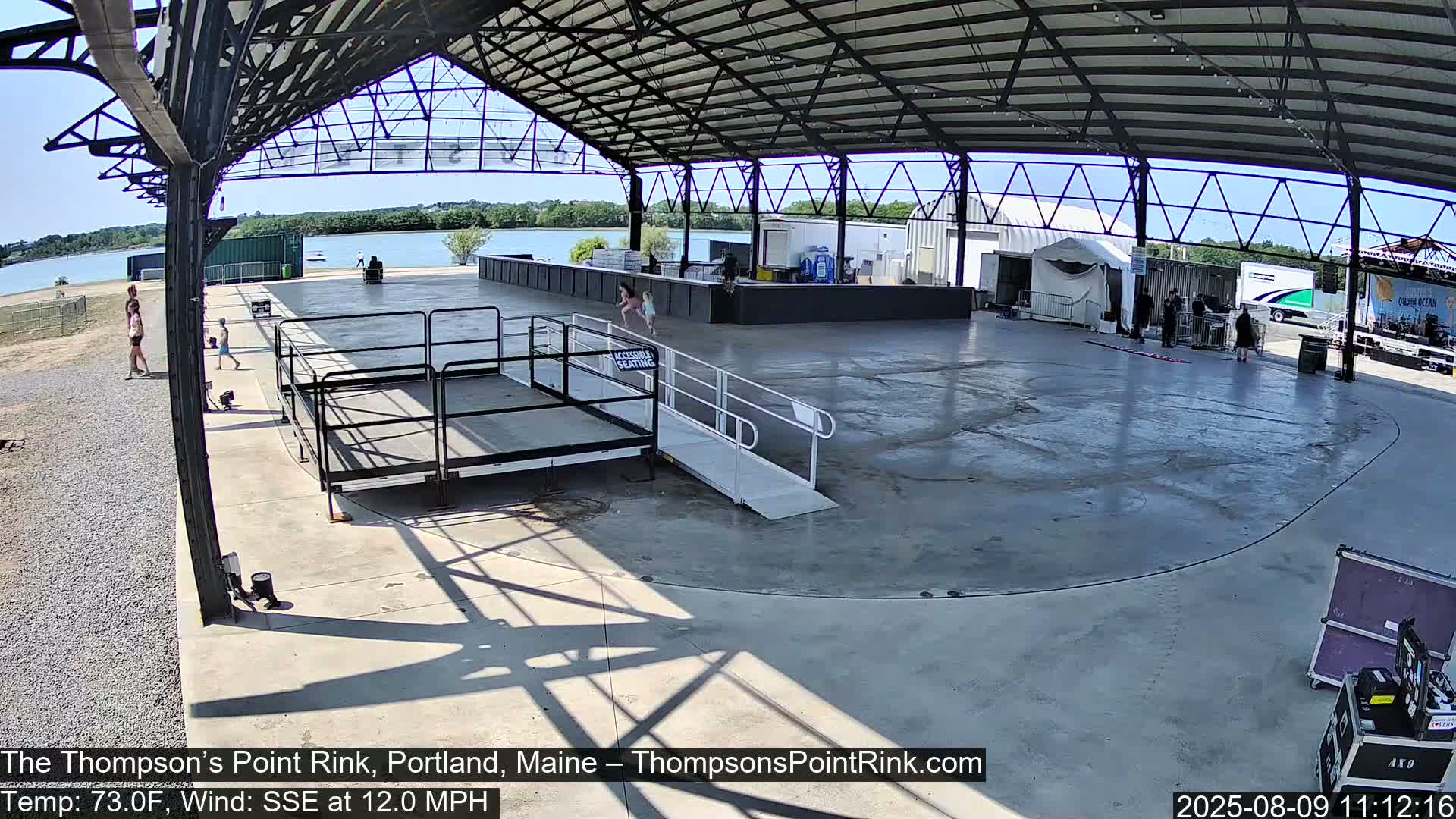 The Thompson’s Point Rink, Ice Skating Live Cam - Portland, Maine, USA