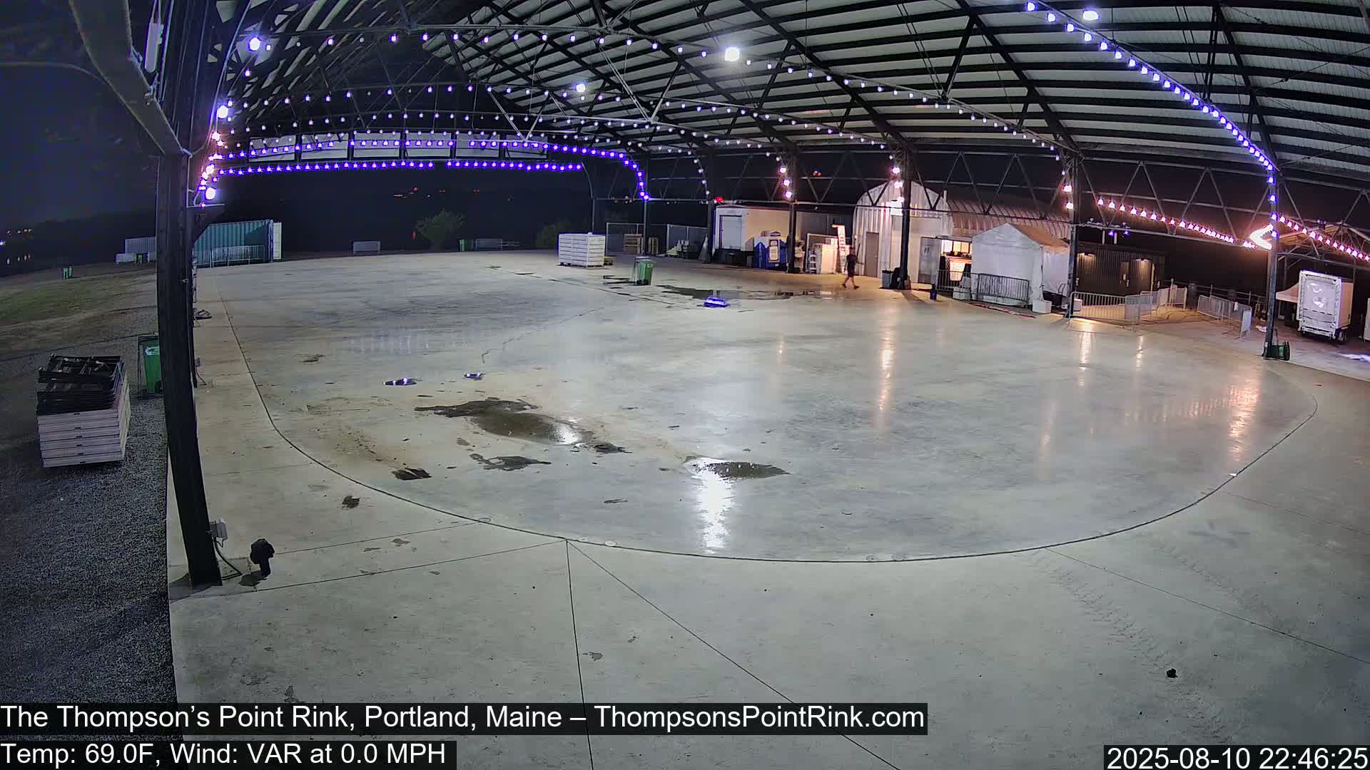 The Thompson’s Point Rink, Ice Skating Live Cam - Portland, Maine, USA