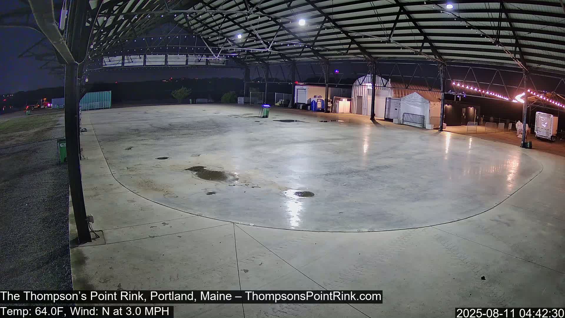 The Thompson’s Point Rink, Ice Skating Live Cam - Portland, Maine, USA