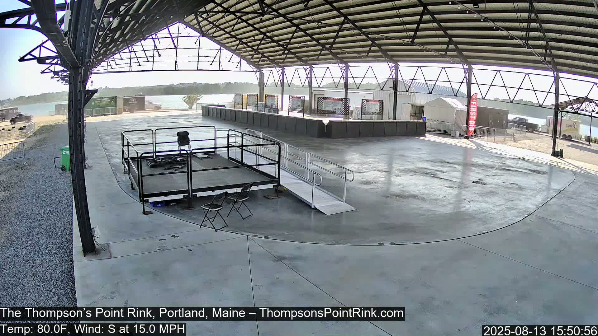 The Thompson’s Point Rink, Ice Skating Live Cam - Portland, Maine, USA
