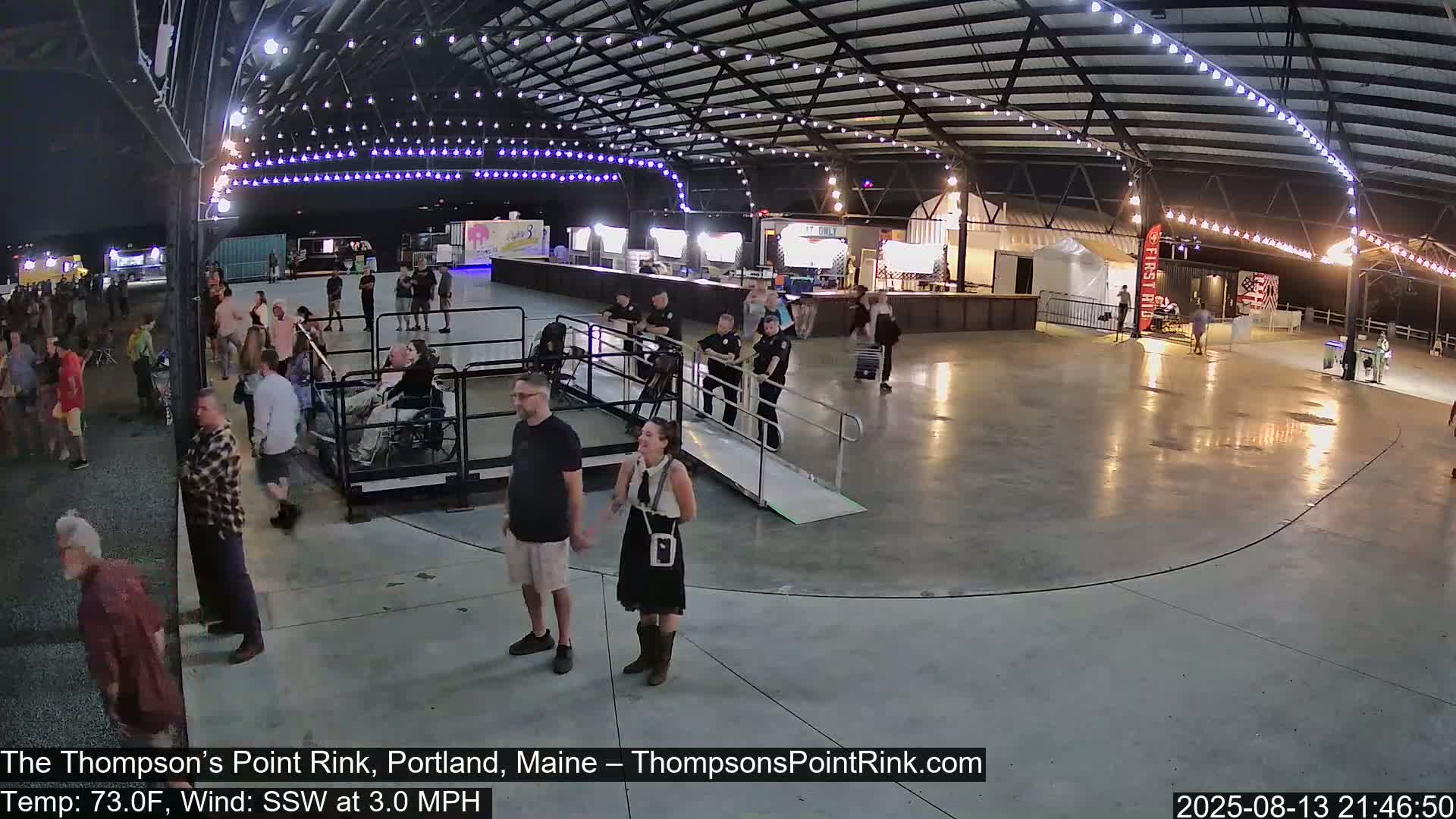 The Thompson’s Point Rink, Ice Skating Live Cam - Portland, Maine, USA