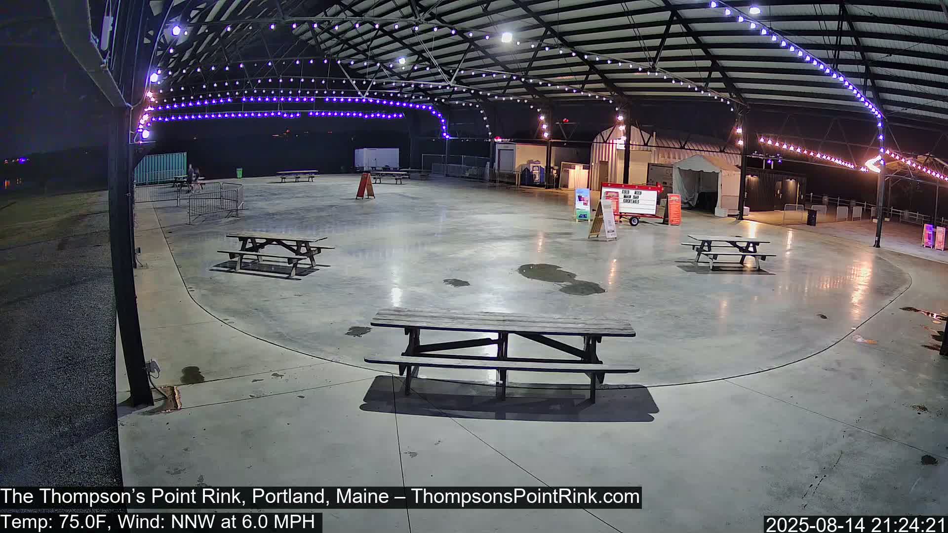 The Thompson’s Point Rink, Ice Skating Live Cam - Portland, Maine, USA
