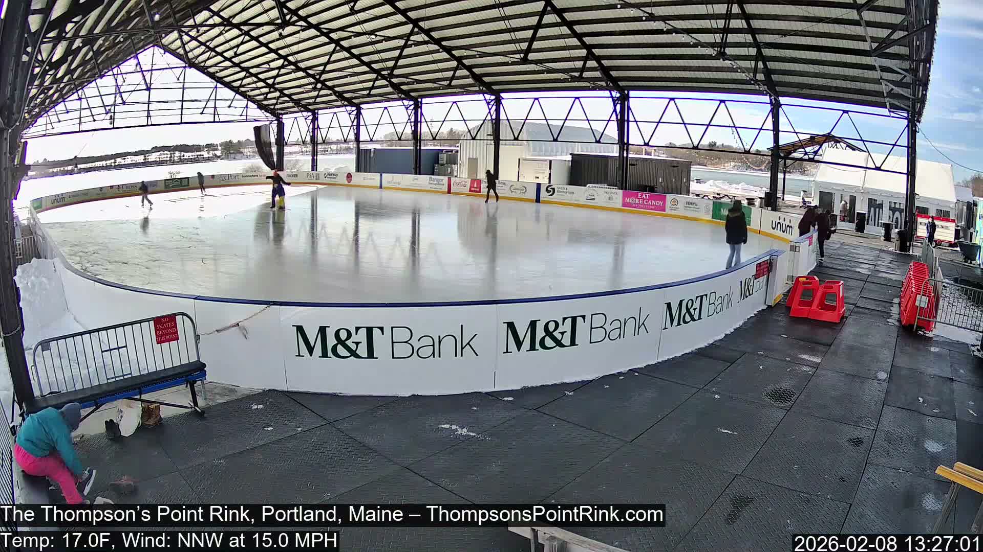 The Thompson’s Point Rink, Ice Skating Live Cam - Portland, Maine, USA