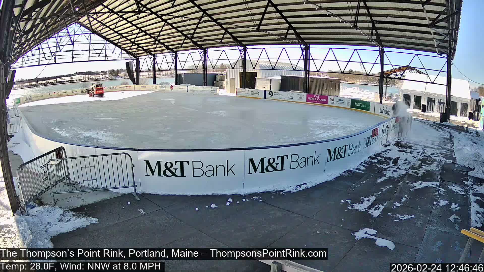 The Thompson’s Point Rink, Ice Skating Live Cam - Portland, Maine, USA