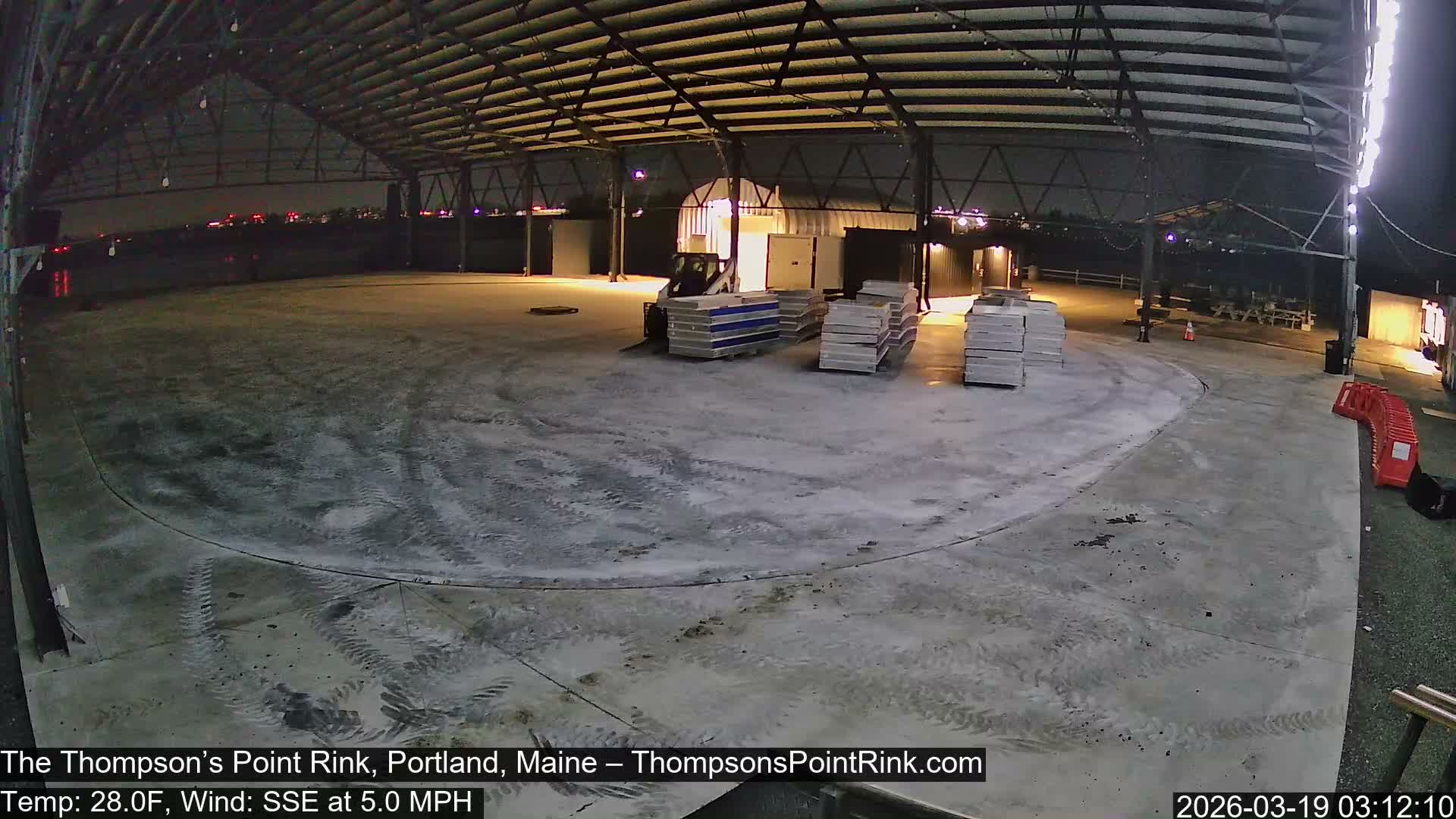 The Thompson’s Point Rink, Ice Skating Live Cam - Portland, Maine, USA