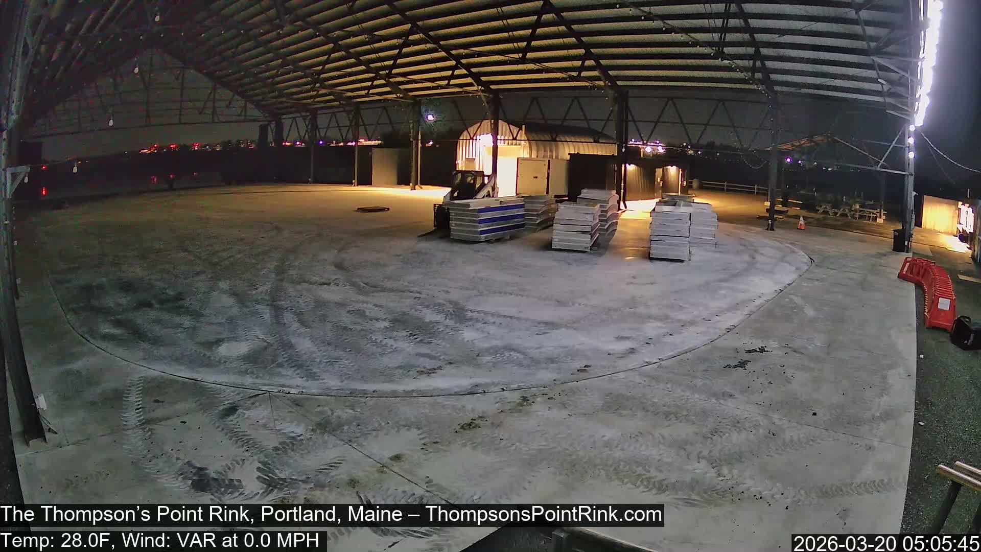 The Thompson’s Point Rink, Ice Skating Live Cam - Portland, Maine, USA
