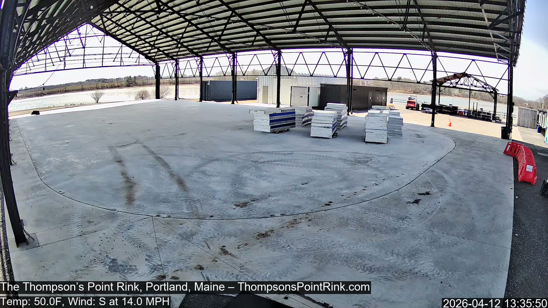 The Thompson’s Point Rink, Ice Skating Live Cam - Portland, Maine, USA