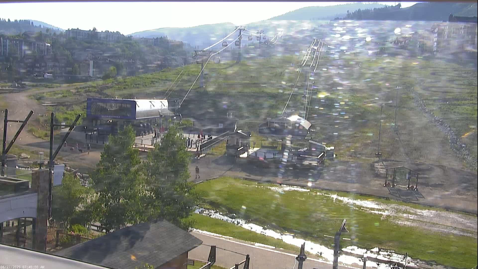 Steamboat Resort Christie Peak Express & Wild Blue Gondola Ropeway & Ski Slopes Live Cam - Steamboat Springs, Routt County, Colorado, USA