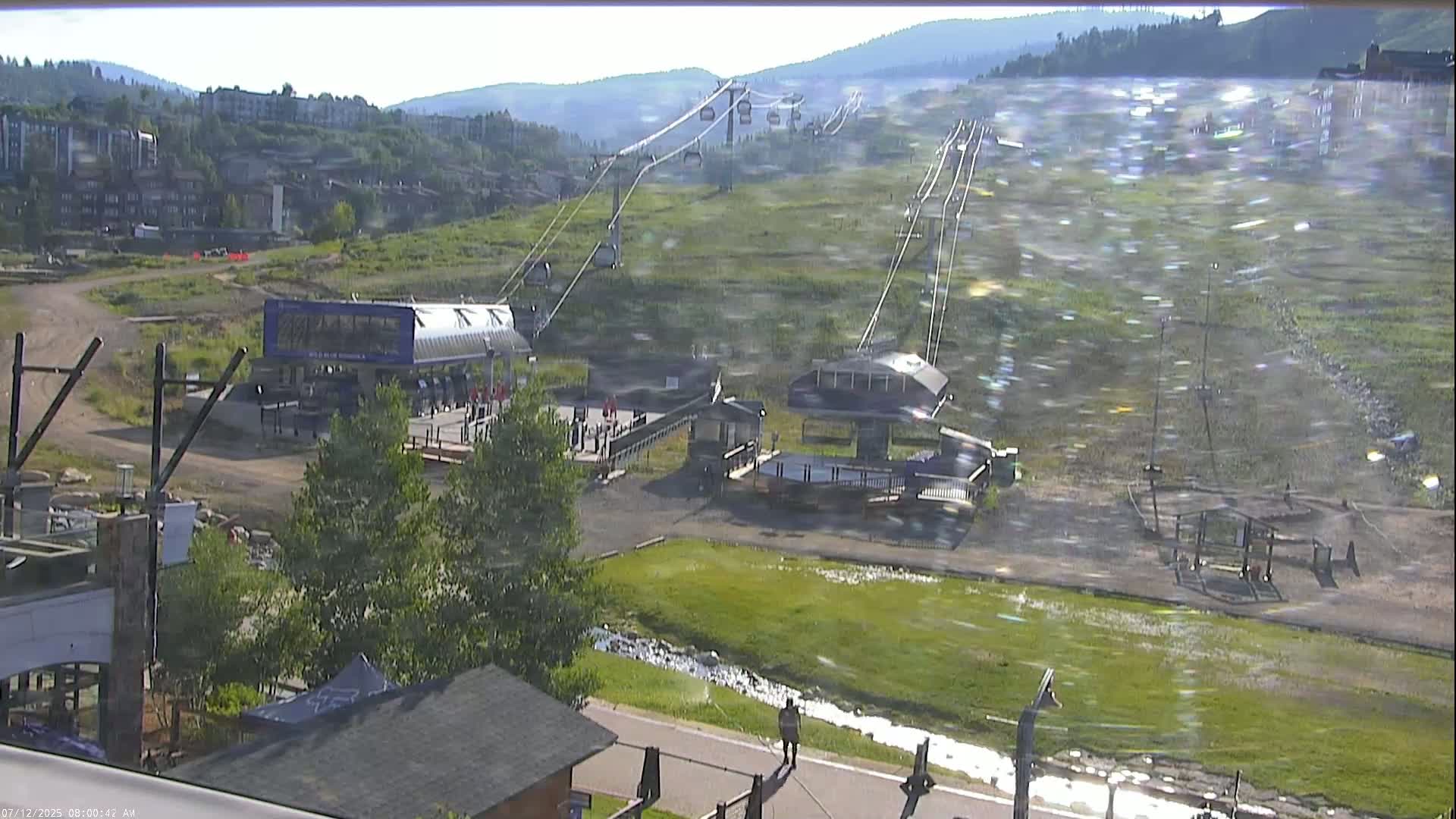 Steamboat Resort Christie Peak Express & Wild Blue Gondola Ropeway & Ski Slopes Live Cam - Steamboat Springs, Routt County, Colorado, USA