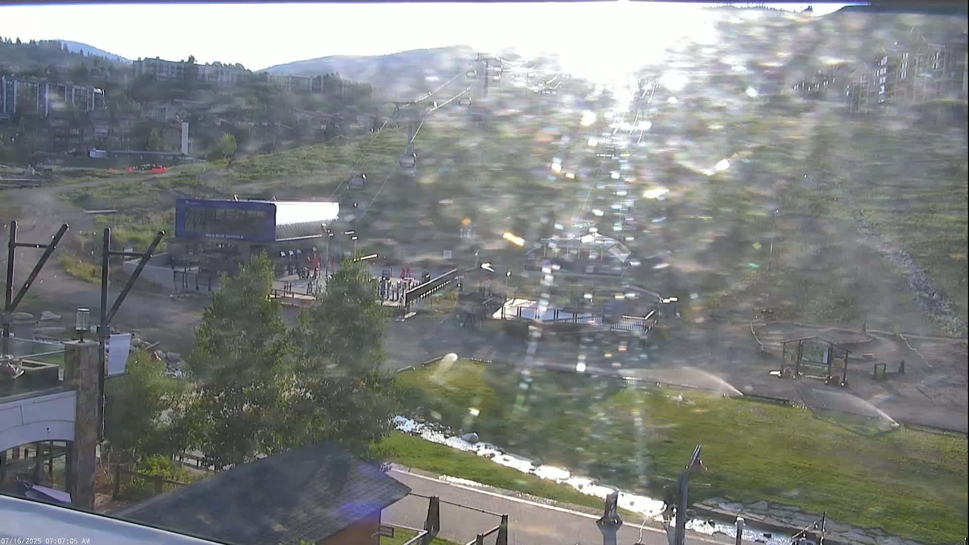 Steamboat Resort Christie Peak Express & Wild Blue Gondola Ropeway & Ski Slopes Live Cam - Steamboat Springs, Routt County, Colorado, USA