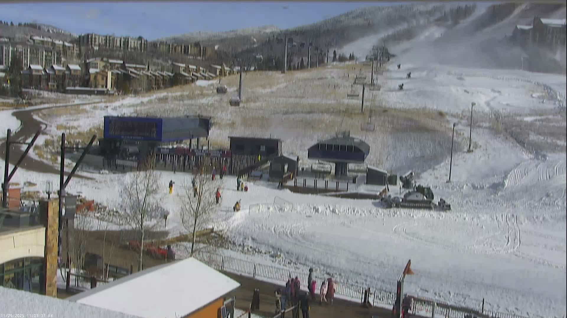 Steamboat Resort Christie Peak Express & Wild Blue Gondola Ropeway & Ski Slopes Live Cam - Steamboat Springs, Routt County, Colorado, USA