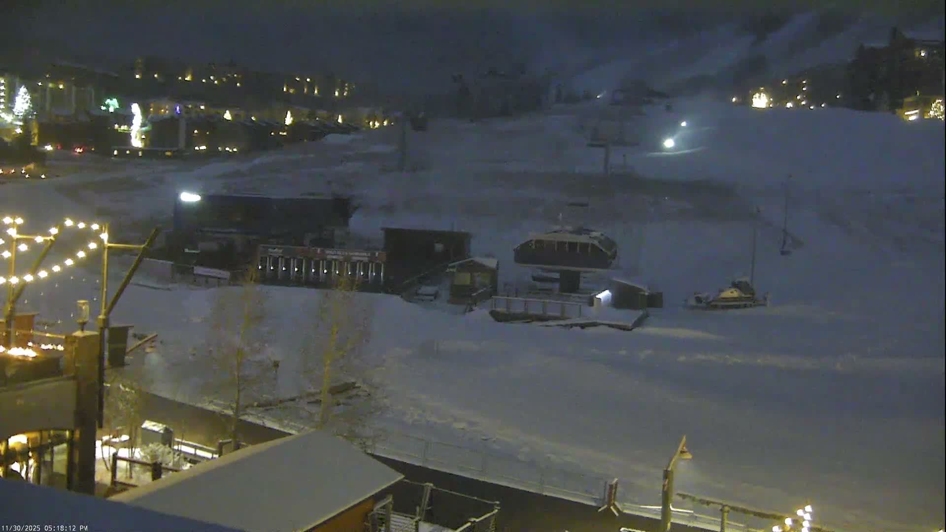 Steamboat Resort Christie Peak Express & Wild Blue Gondola Ropeway & Ski Slopes Live Cam - Steamboat Springs, Routt County, Colorado, USA