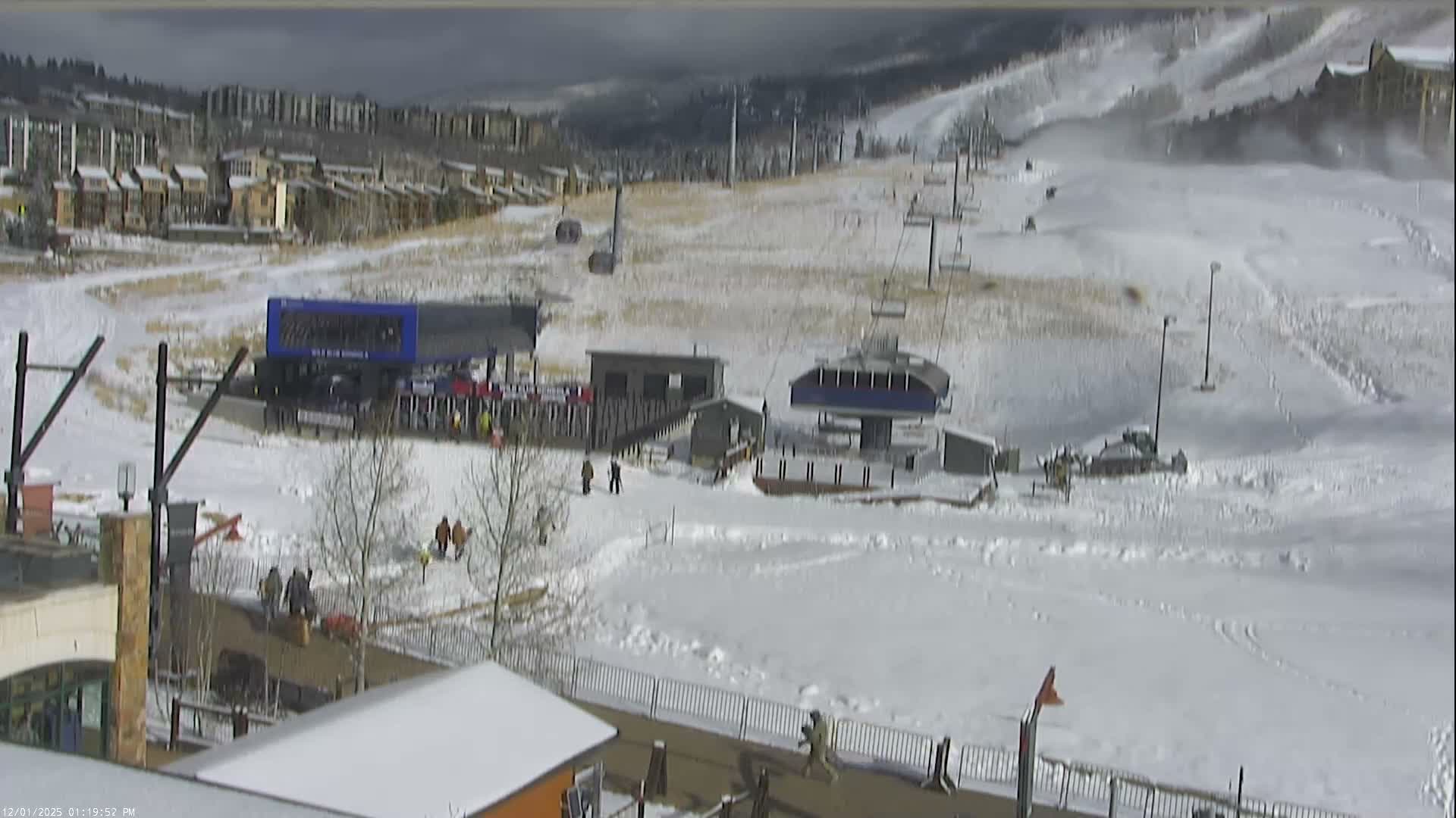 Steamboat Resort Christie Peak Express & Wild Blue Gondola Ropeway & Ski Slopes Live Cam - Steamboat Springs, Routt County, Colorado, USA