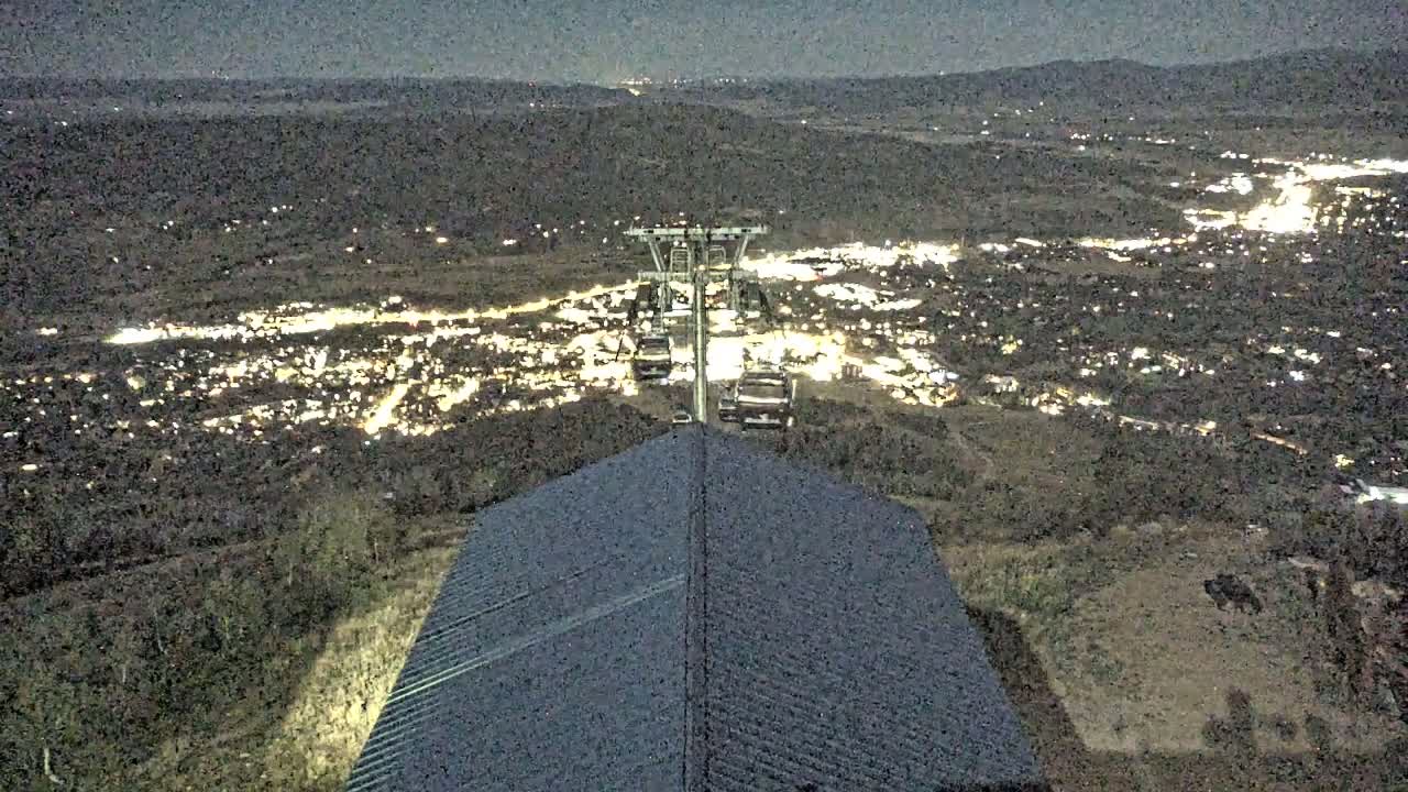 Steamboat Springs City Skyline from Thunderhead Lodge Roof Live Cam - Steamboat Springs, Routt County, Colorado, USA
