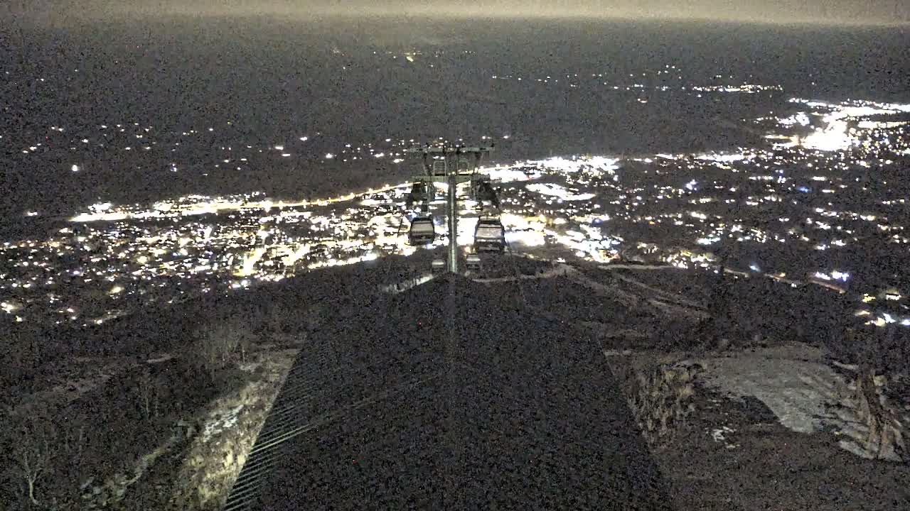 Steamboat Springs City Skyline from Thunderhead Lodge Roof Live Cam - Steamboat Springs, Routt County, Colorado, USA