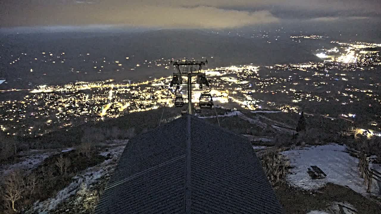 Steamboat Springs City Skyline from Thunderhead Lodge Roof Live Cam - Steamboat Springs, Routt County, Colorado, USA