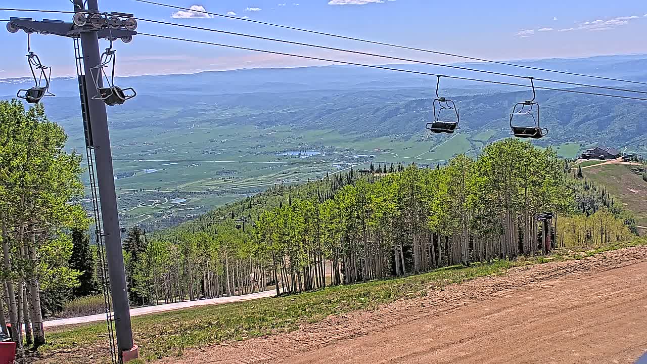 Steamboat Springs Buffalo Mountain Foothills from Four Points Lodge Live Cam - Steamboat Springs, Routt County, Colorado, USA
