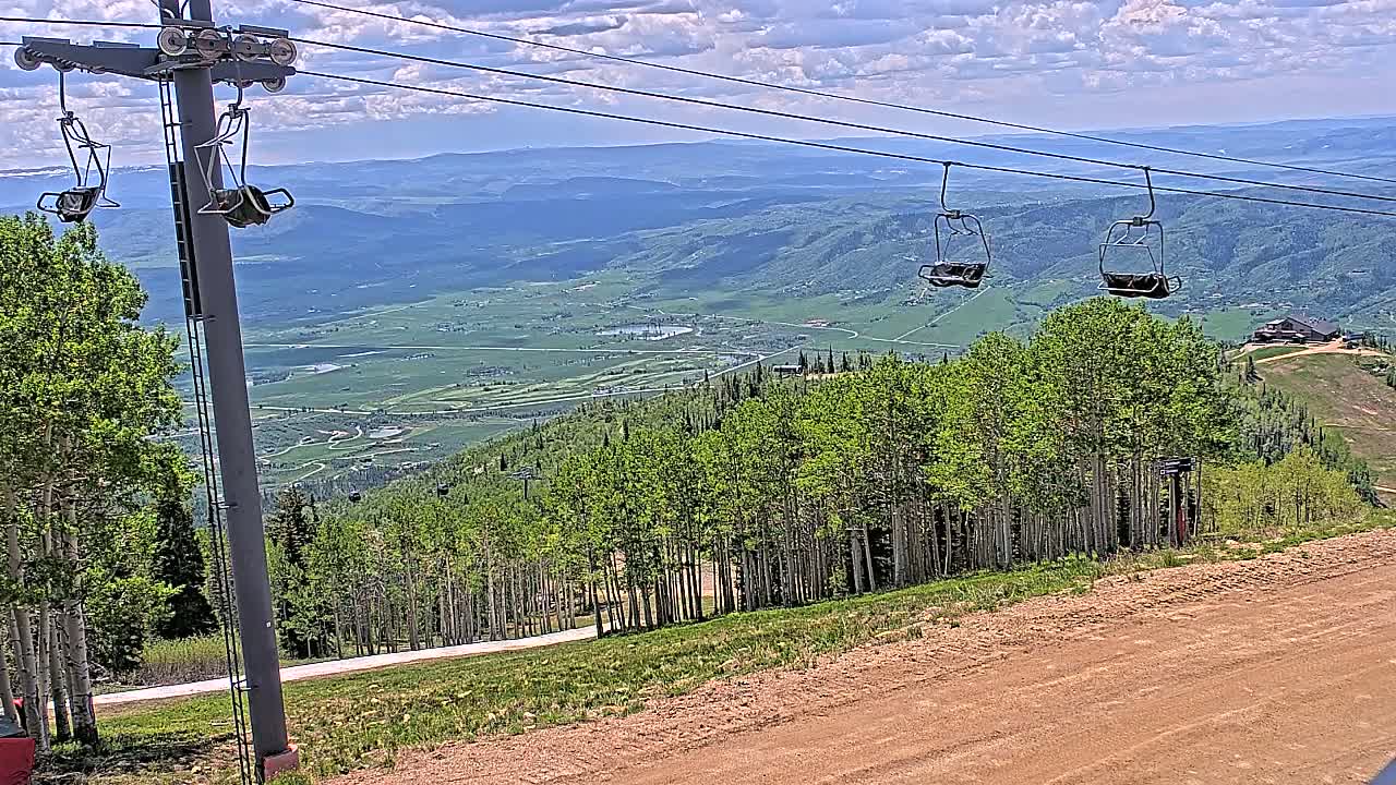 Steamboat Springs Buffalo Mountain Foothills from Four Points Lodge Live Cam - Steamboat Springs, Routt County, Colorado, USA