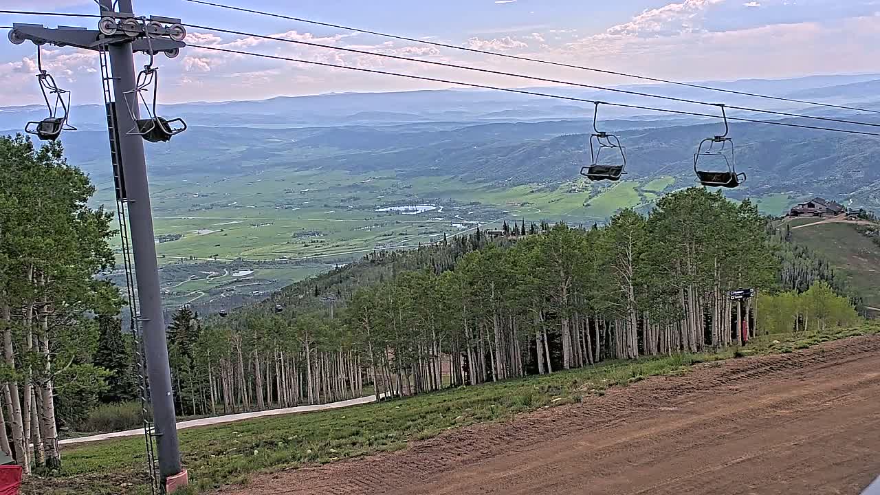 Steamboat Springs Buffalo Mountain Foothills from Four Points Lodge Live Cam - Steamboat Springs, Routt County, Colorado, USA