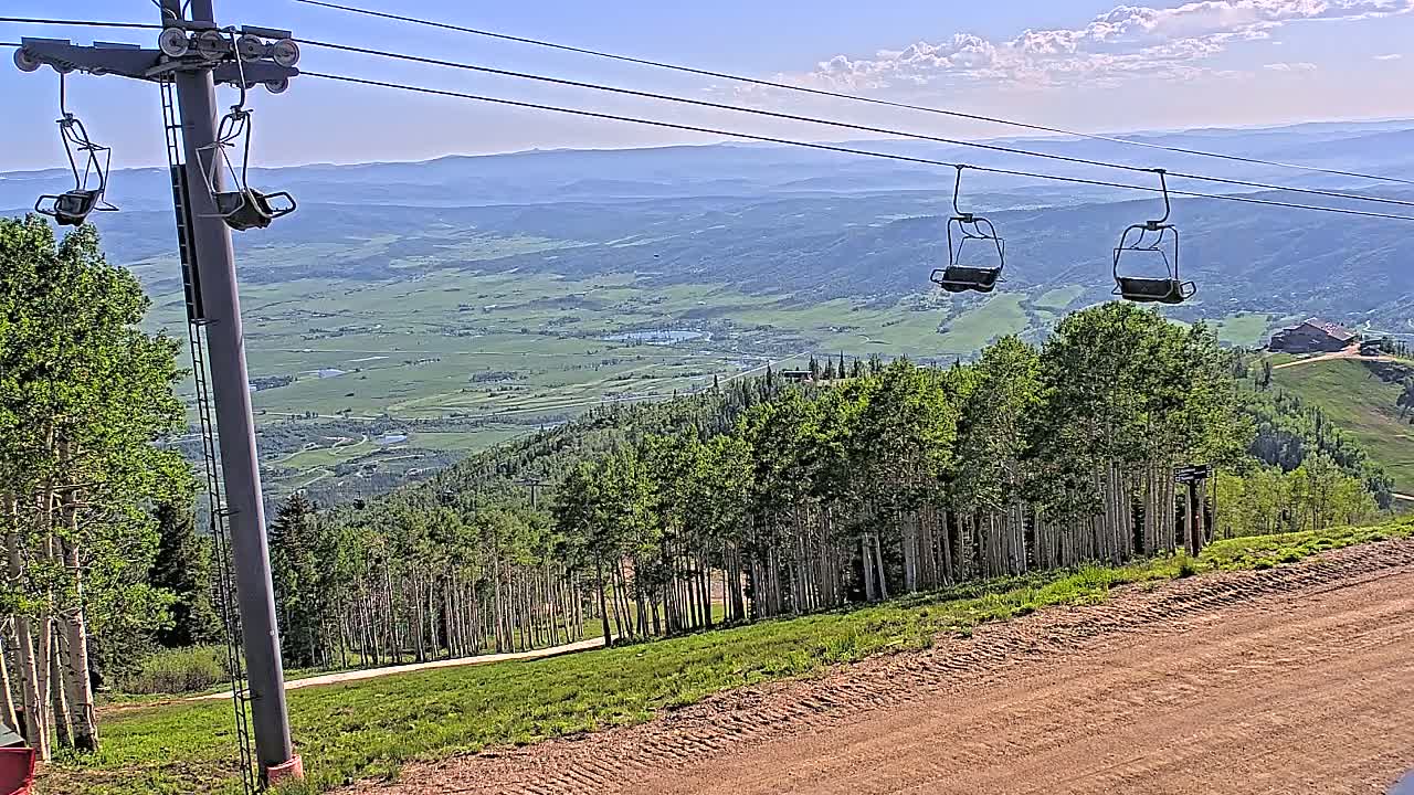 Steamboat Springs Buffalo Mountain Foothills from Four Points Lodge Live Cam - Steamboat Springs, Routt County, Colorado, USA