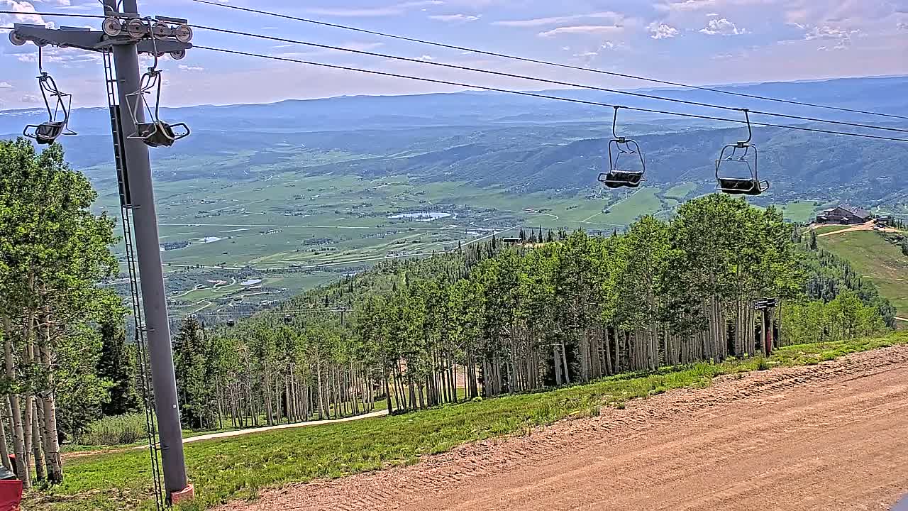 Steamboat Springs Buffalo Mountain Foothills from Four Points Lodge Live Cam - Steamboat Springs, Routt County, Colorado, USA