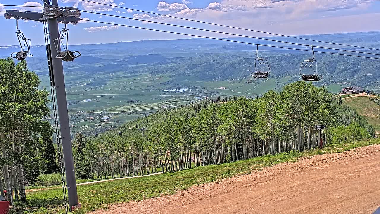 Steamboat Springs Buffalo Mountain Foothills from Four Points Lodge Live Cam - Steamboat Springs, Routt County, Colorado, USA