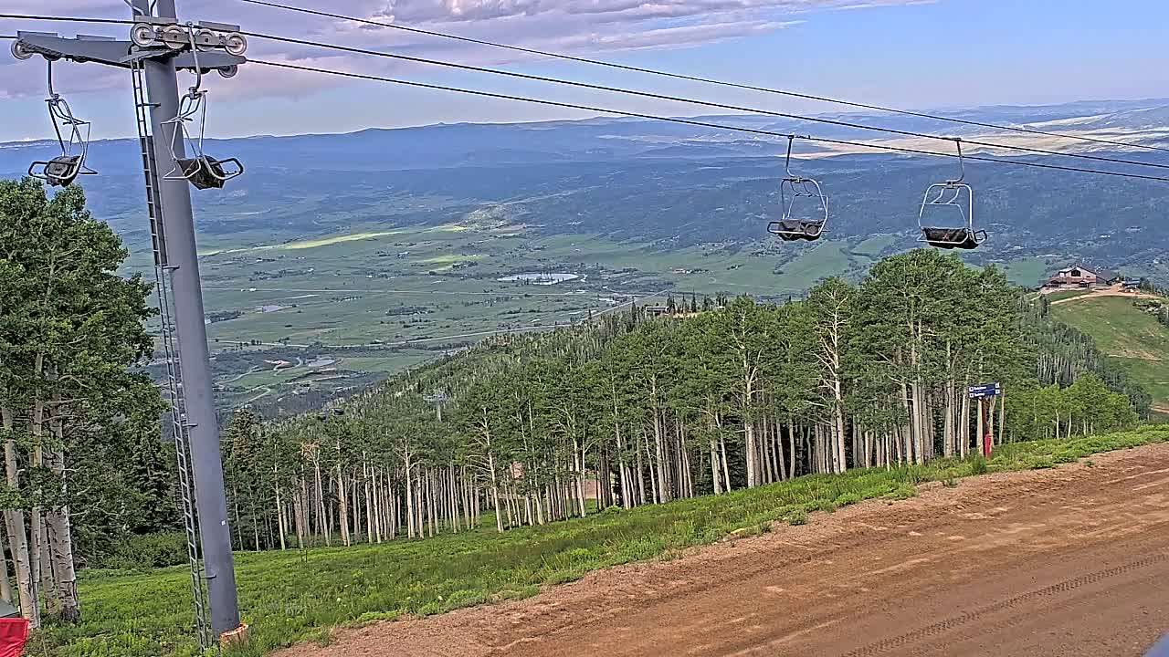 Steamboat Springs Buffalo Mountain Foothills from Four Points Lodge Live Cam - Steamboat Springs, Routt County, Colorado, USA
