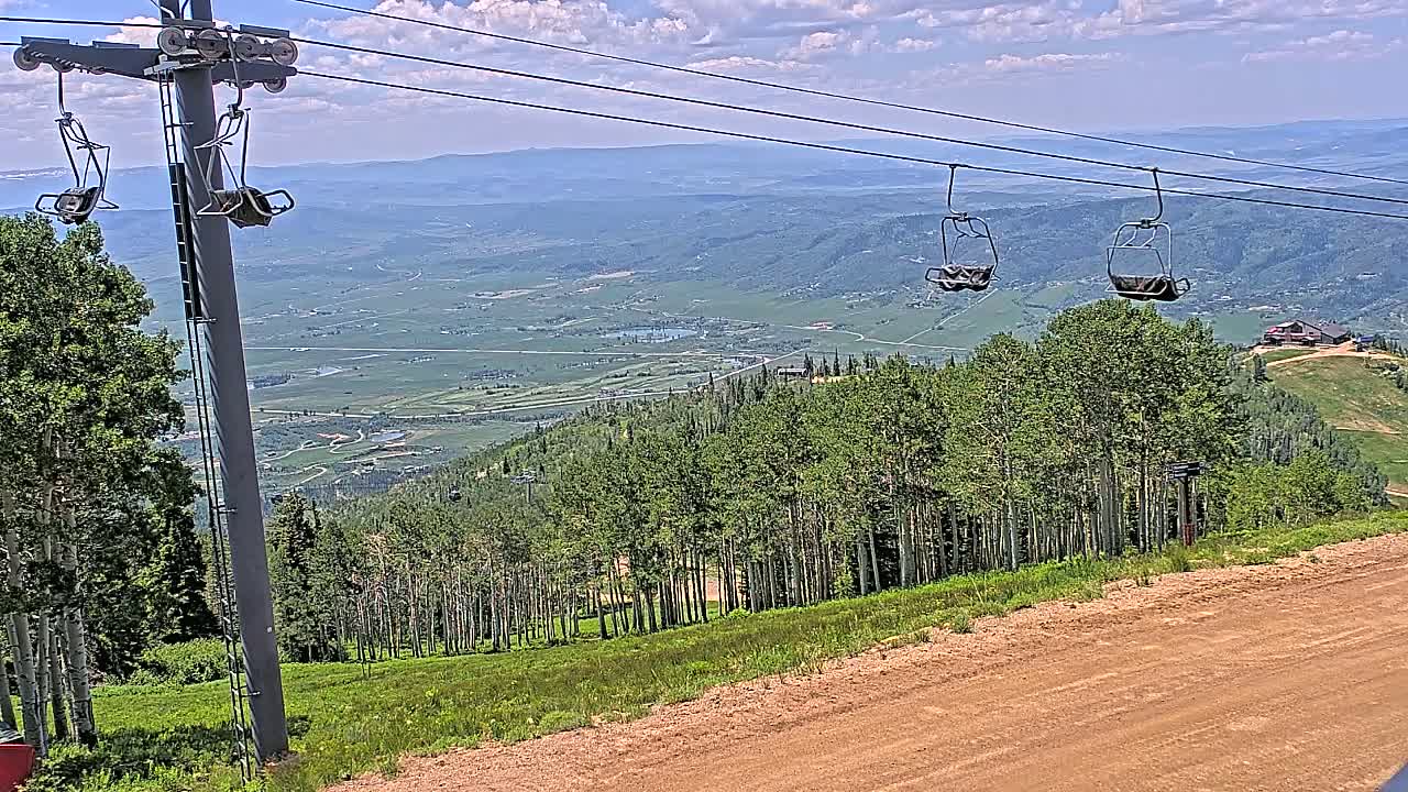Steamboat Springs Buffalo Mountain Foothills from Four Points Lodge Live Cam - Steamboat Springs, Routt County, Colorado, USA