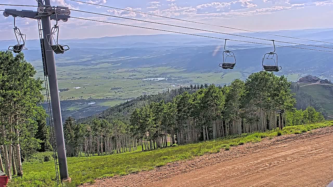 Steamboat Springs Buffalo Mountain Foothills from Four Points Lodge Live Cam - Steamboat Springs, Routt County, Colorado, USA