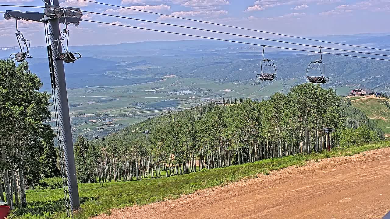 Steamboat Springs Buffalo Mountain Foothills from Four Points Lodge Live Cam - Steamboat Springs, Routt County, Colorado, USA