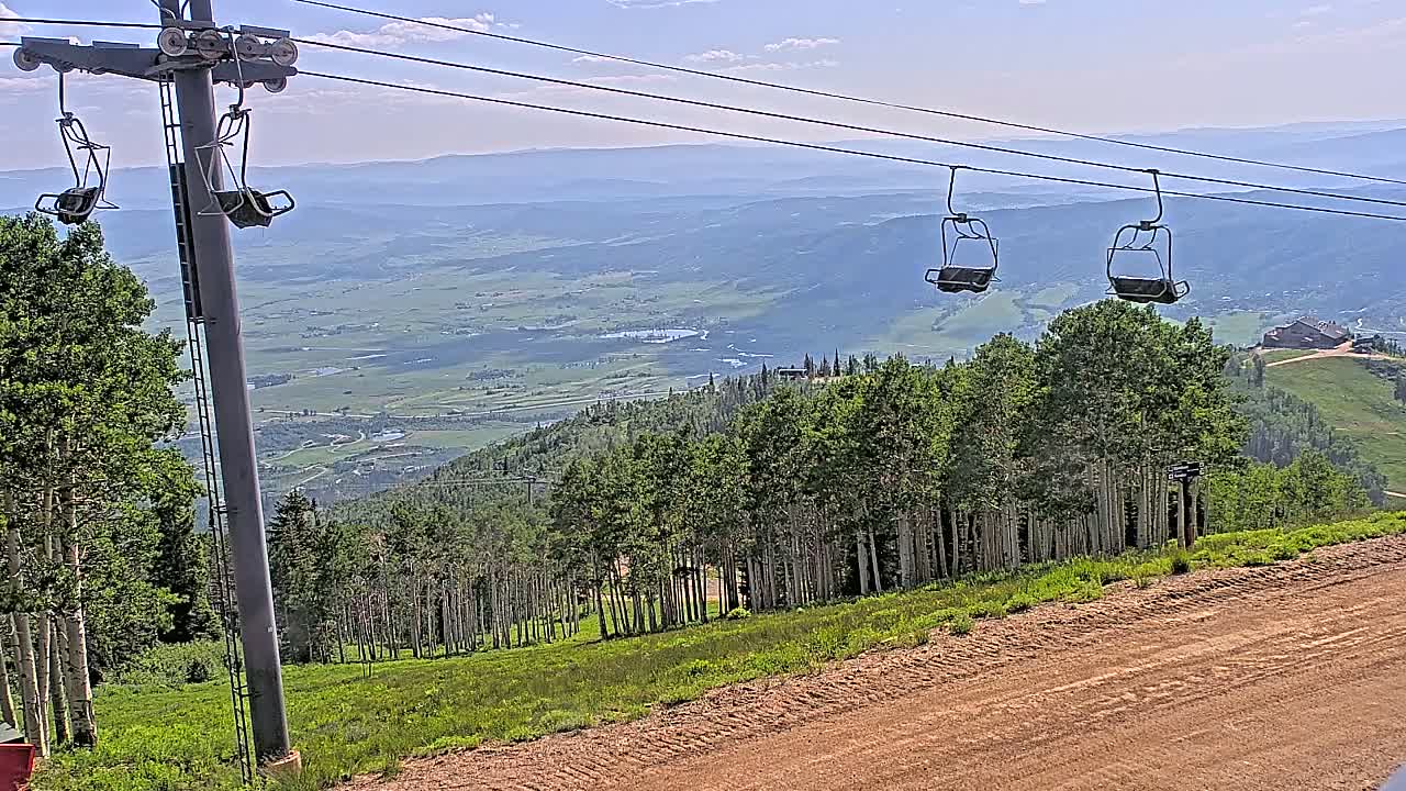 Steamboat Springs Buffalo Mountain Foothills from Four Points Lodge Live Cam - Steamboat Springs, Routt County, Colorado, USA